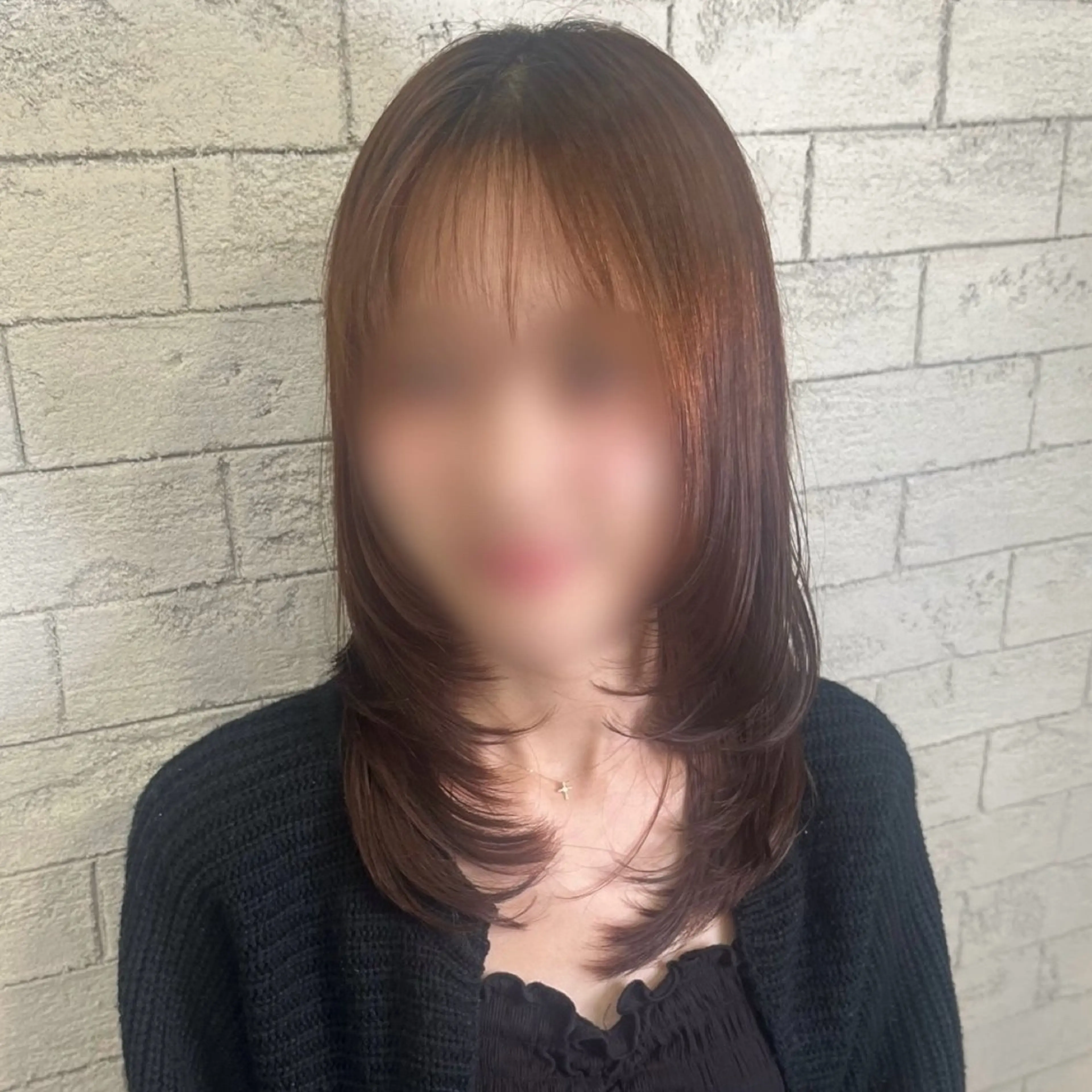 セミロング レイヤーカット 🫧ハイトーン/ ペールカラー🕊♡雛のヘアスタイル