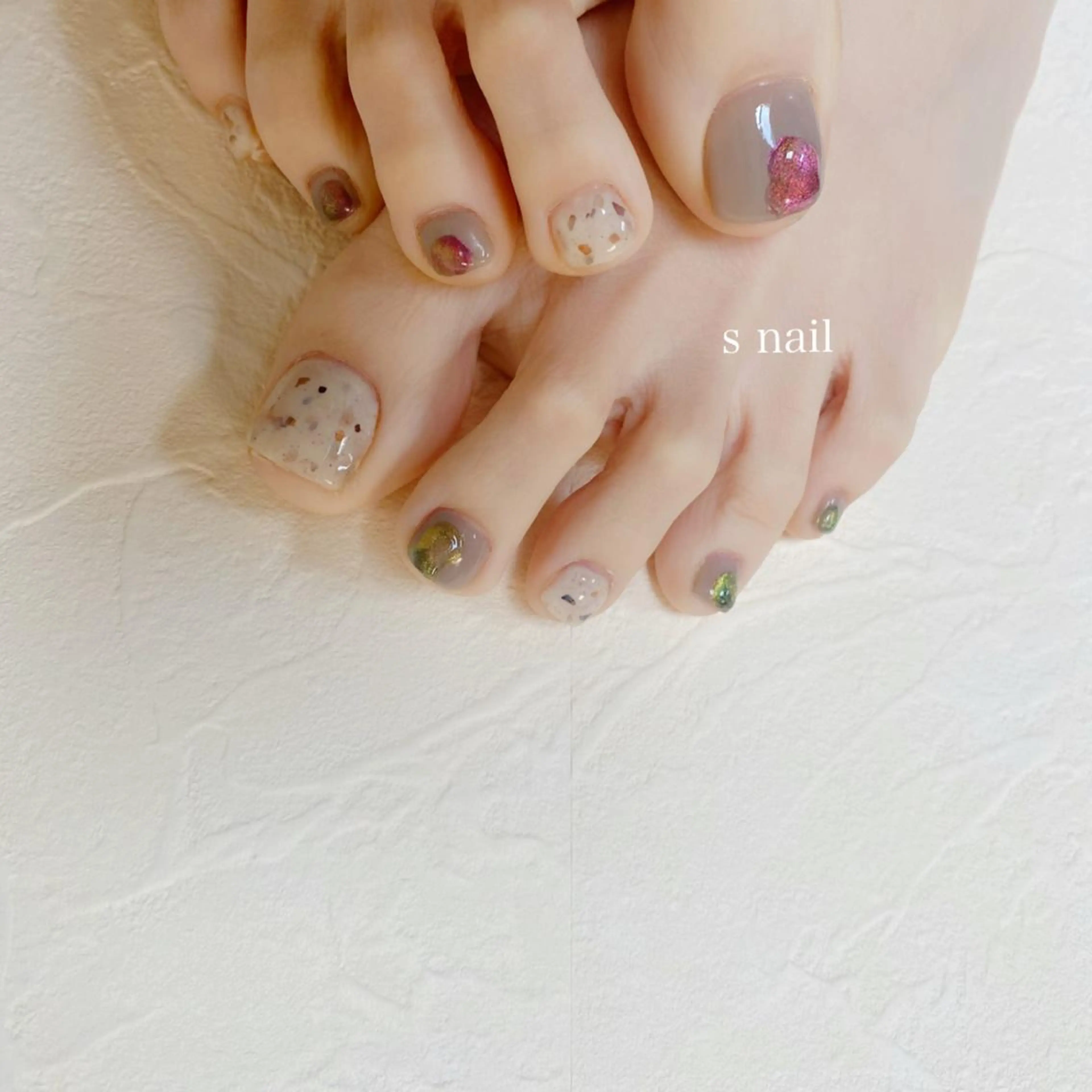 ネイル フットネイル s nail さとよしみゆきのネイルデザイン