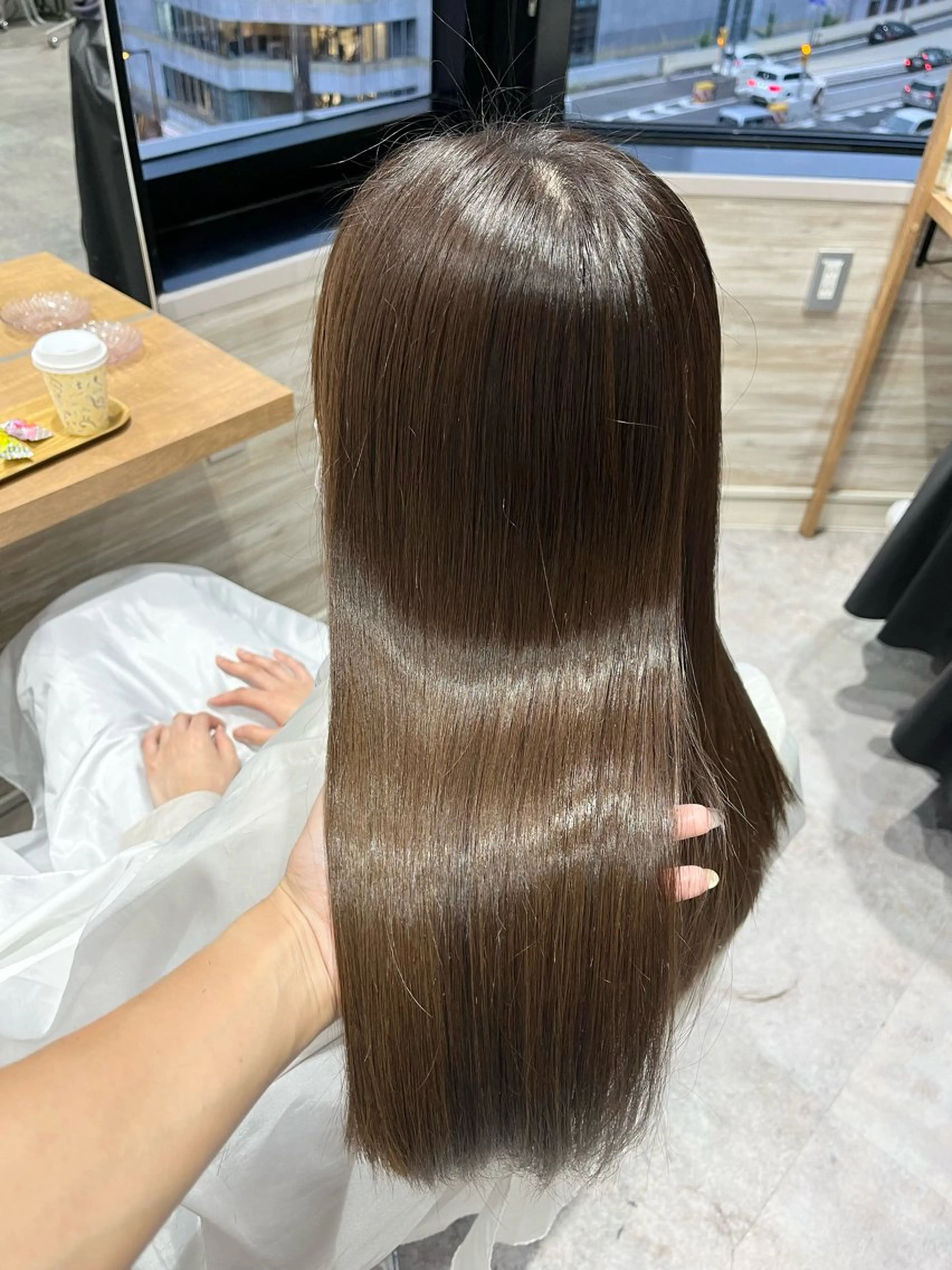 髪質改善カラー➕Aujuaトリートメントの写真