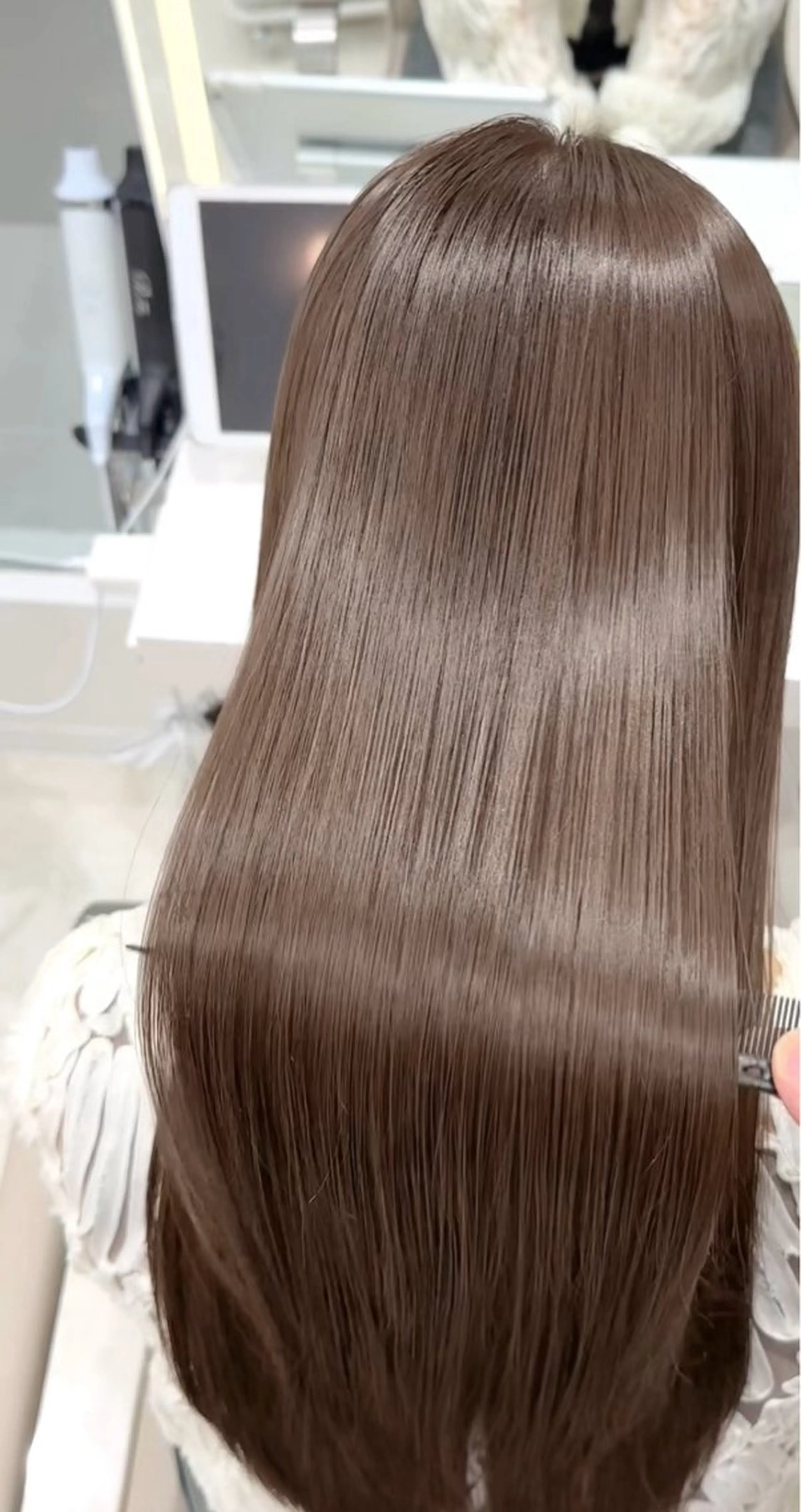 ロング カット 縮毛矯正 トリートメント ダブルカラー髪質改善 /Annaのヘアスタイル