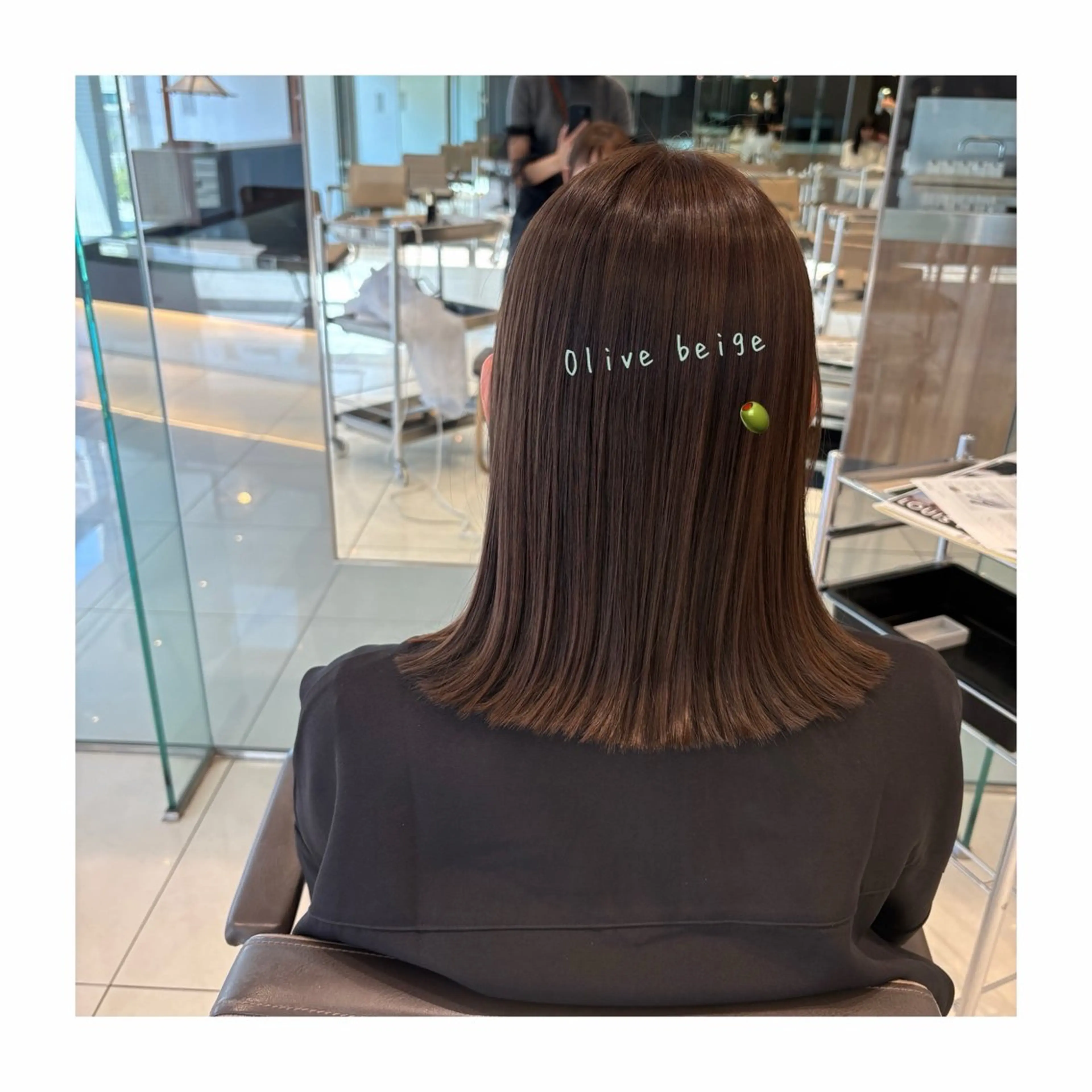 ミディアム カット 縮毛矯正 髪質改善🫧イチカワ アリサ🫧のヘアスタイル