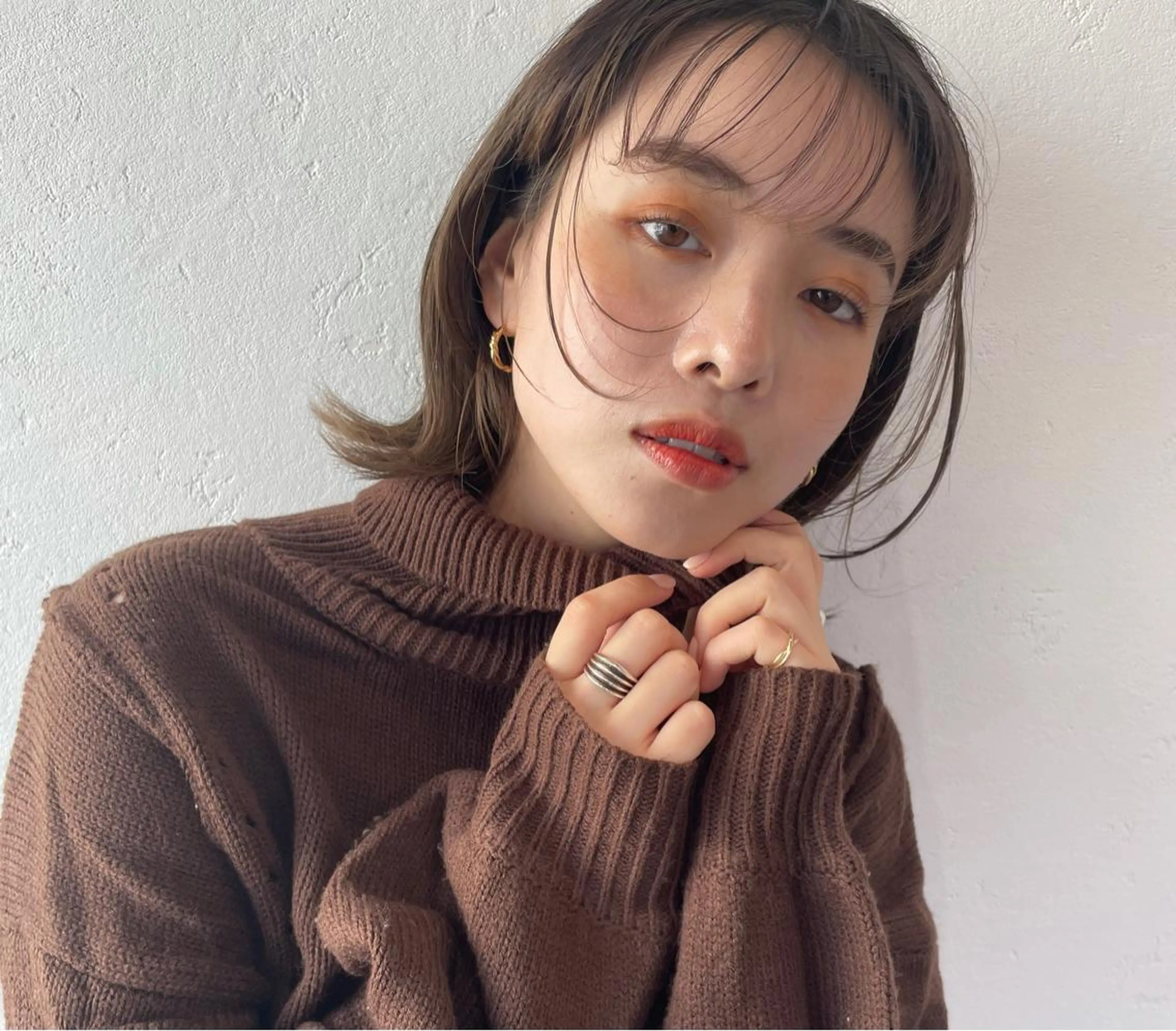 ミディアム カラー ヘアアレンジ satsuki 暖色・ブラウンカラーのヘアスタイル