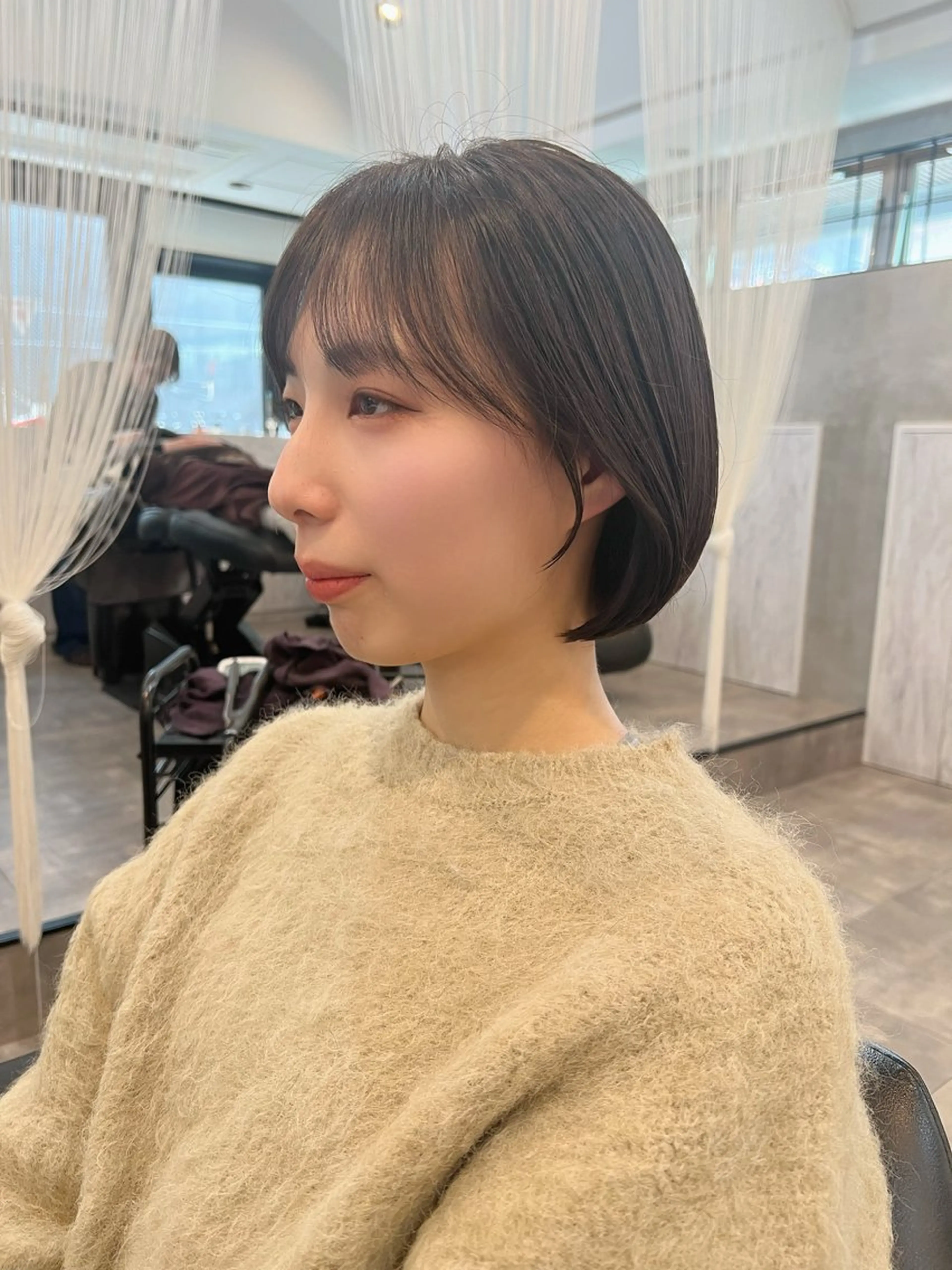 ショート カラー ボブ カット ヘアカラー 工藤 梨花のヘアスタイル