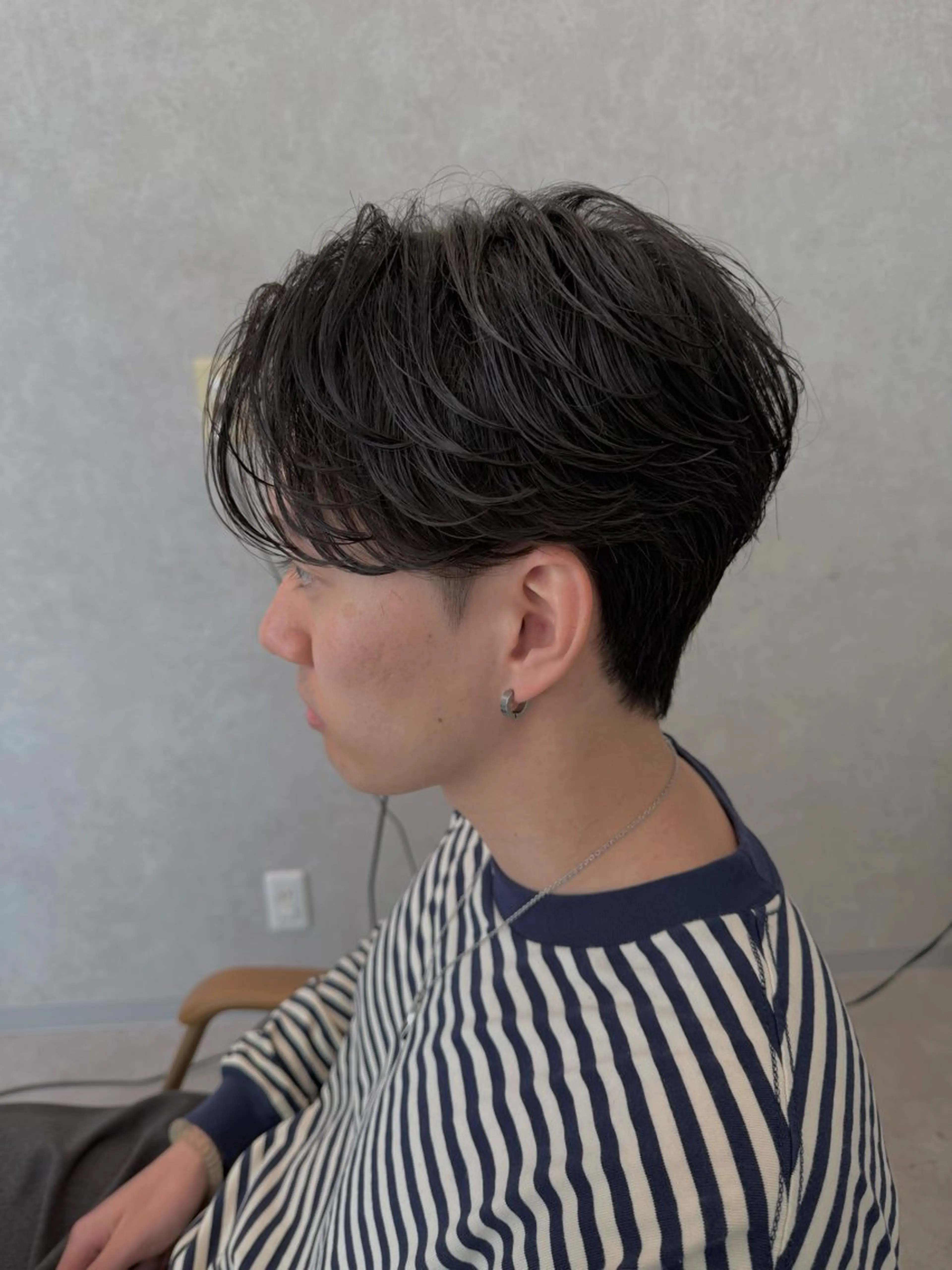 ショート パーマ メンズ フェザーパーマ メンズパーマ ショートヘア カット パーマ メンズパーマ職人/ 天神/tatsukiのヘアスタイル