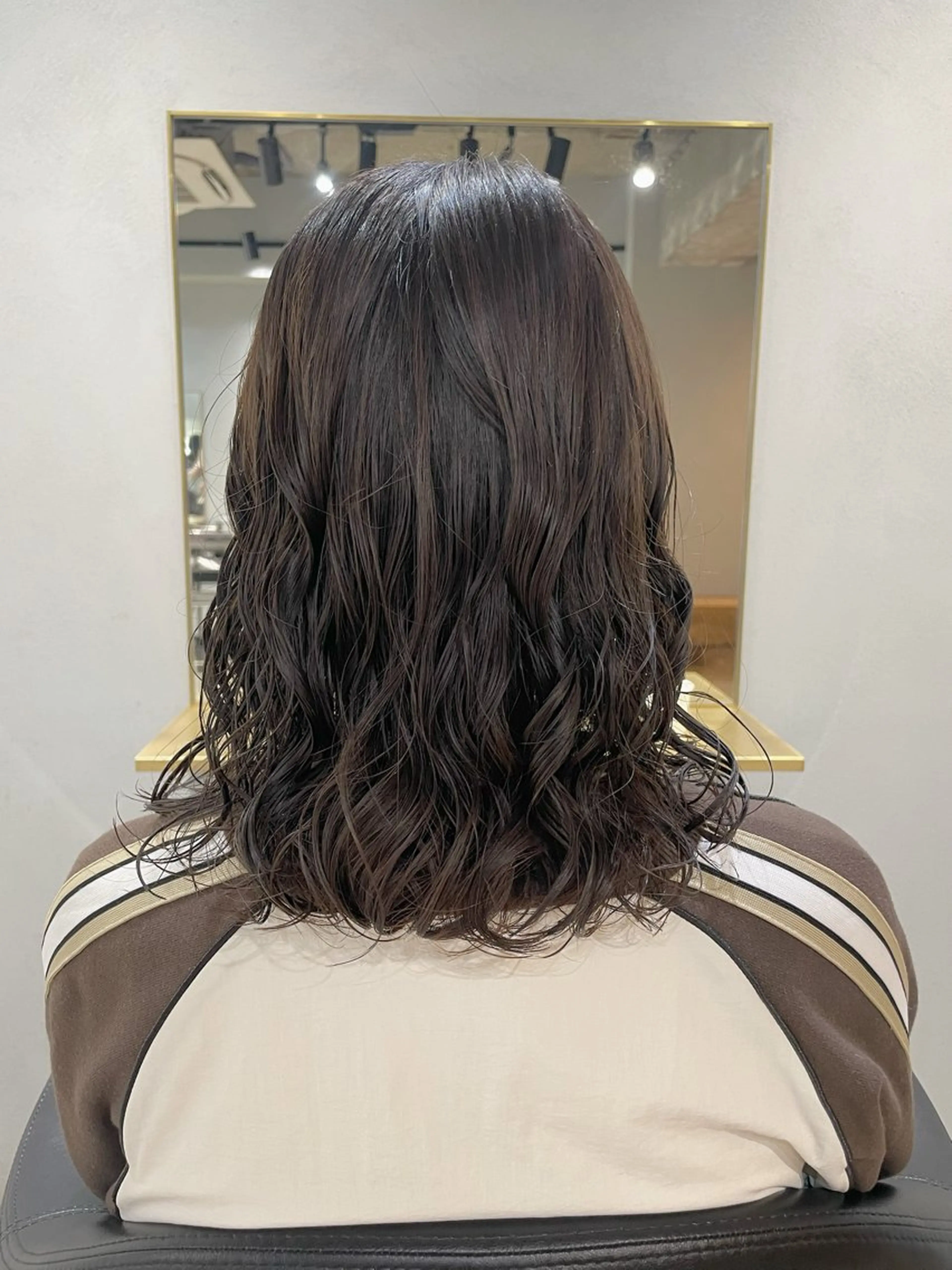 ミディアム パーマ ミディアムパーマ 髪質改善 縮毛矯正 【表参道】Ruri デジタルパーマのヘアスタイル