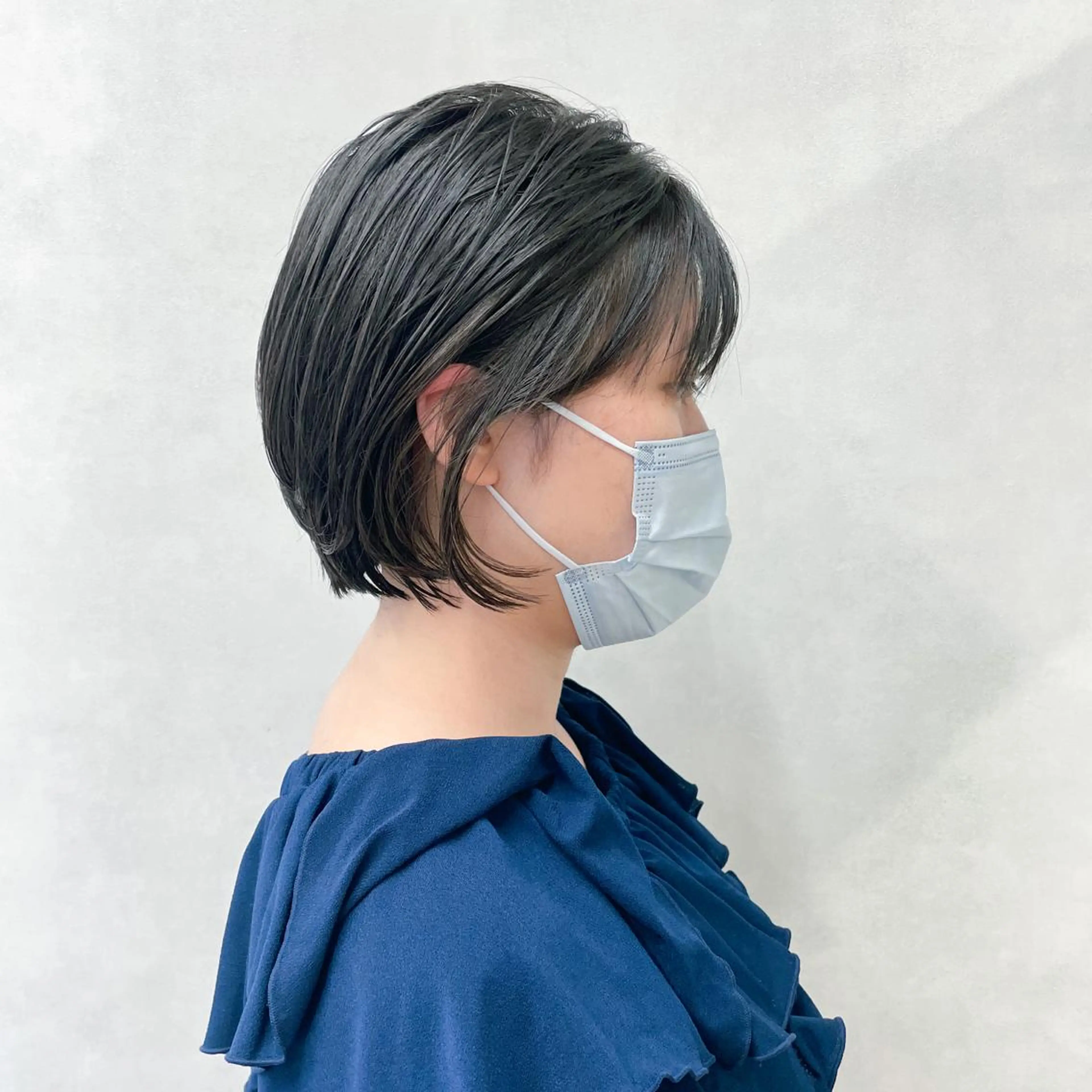 ミディアム 緒方リエ 時短ショート・ボブのヘアスタイル