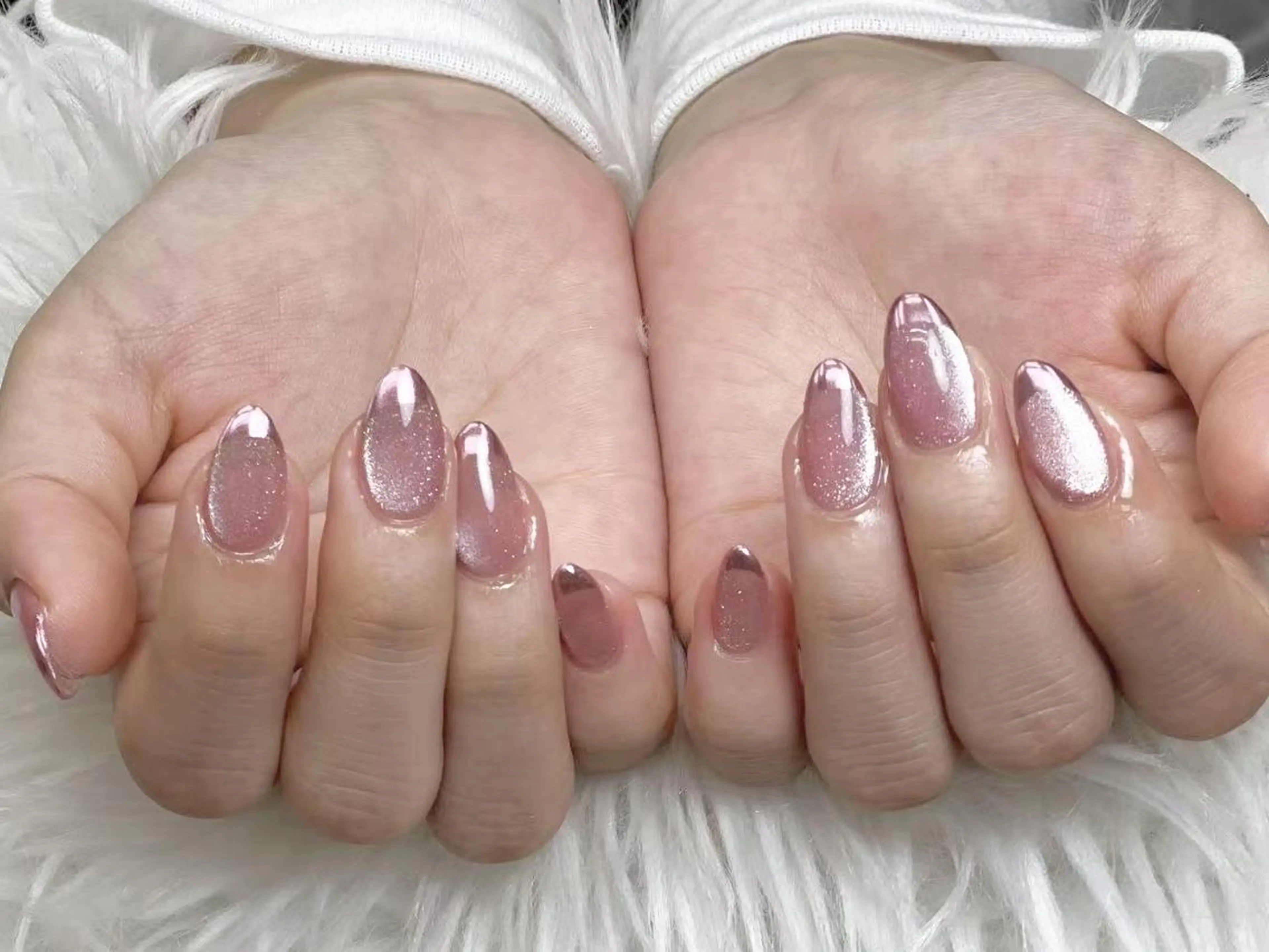 メンズ ネイル アートネイル フレンチネイル ジェルネイル キラキラネイル パラジェル Bloom kabukiのネイルデザイン