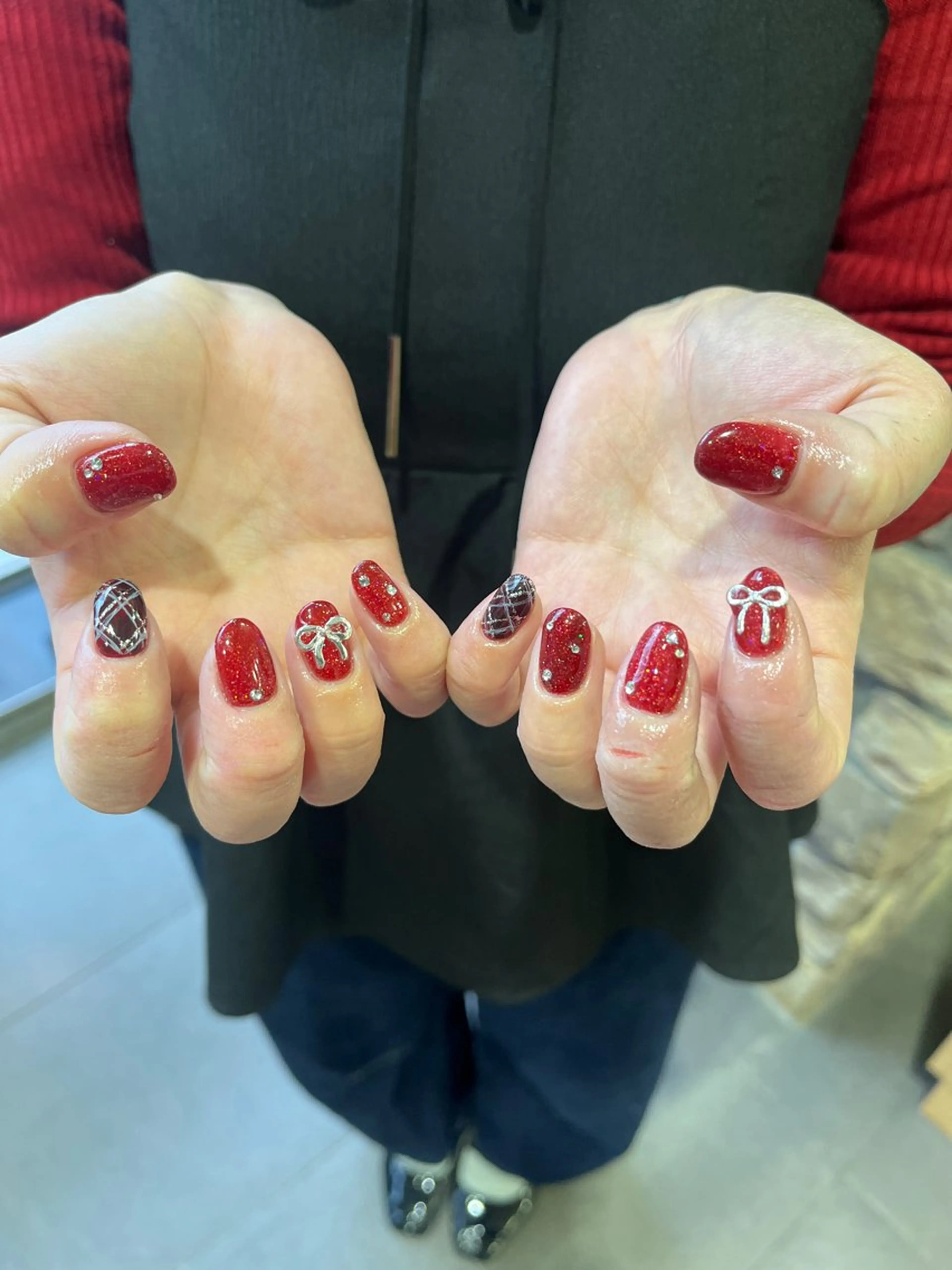 ネイル ハンドネイル waka❤️✨ レイヤーボブ/エクのヘアスタイル