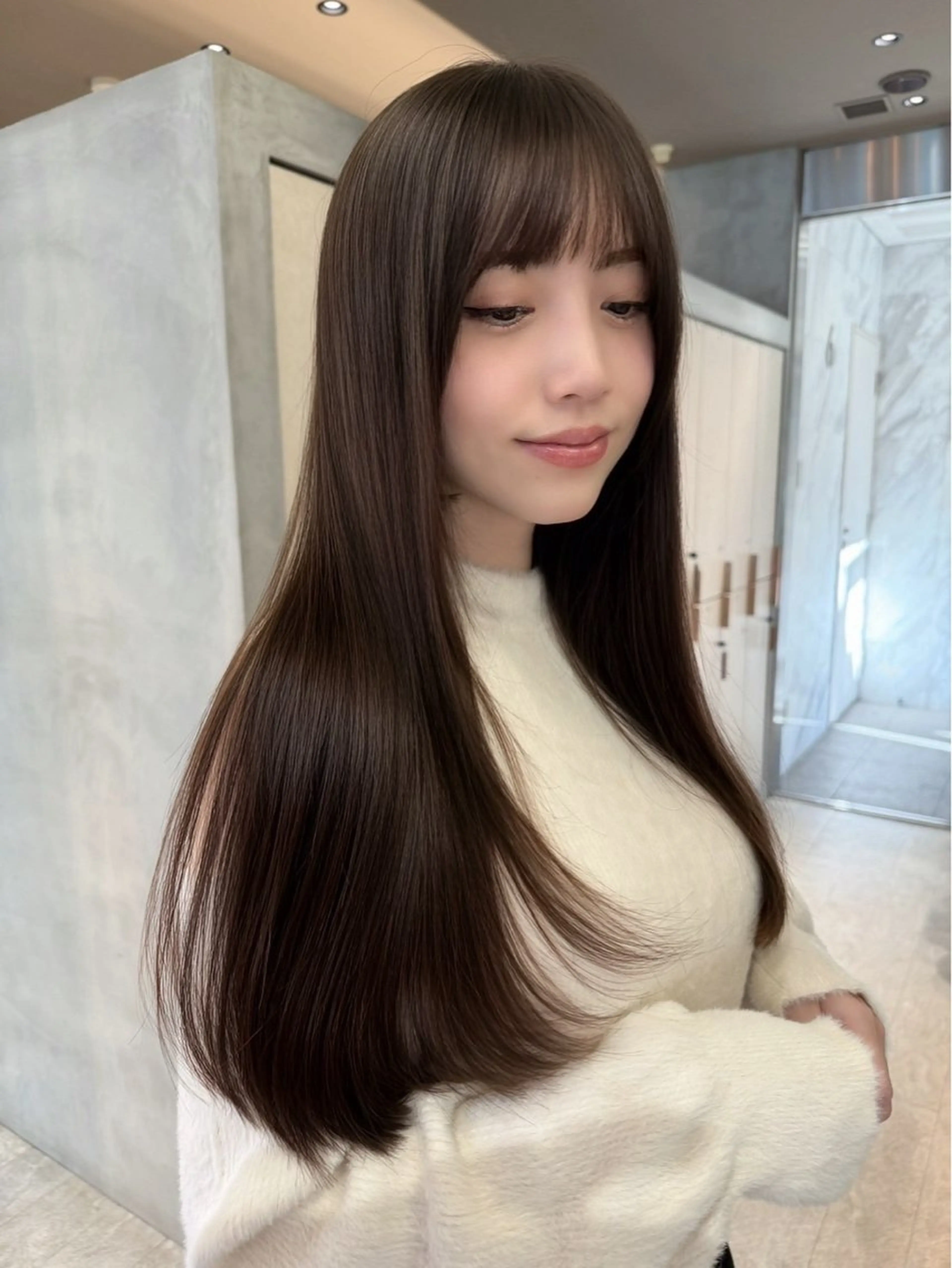ロング カラー 透明感/ガーリー‎♡ ‪/ななみ🎀のヘアスタイル