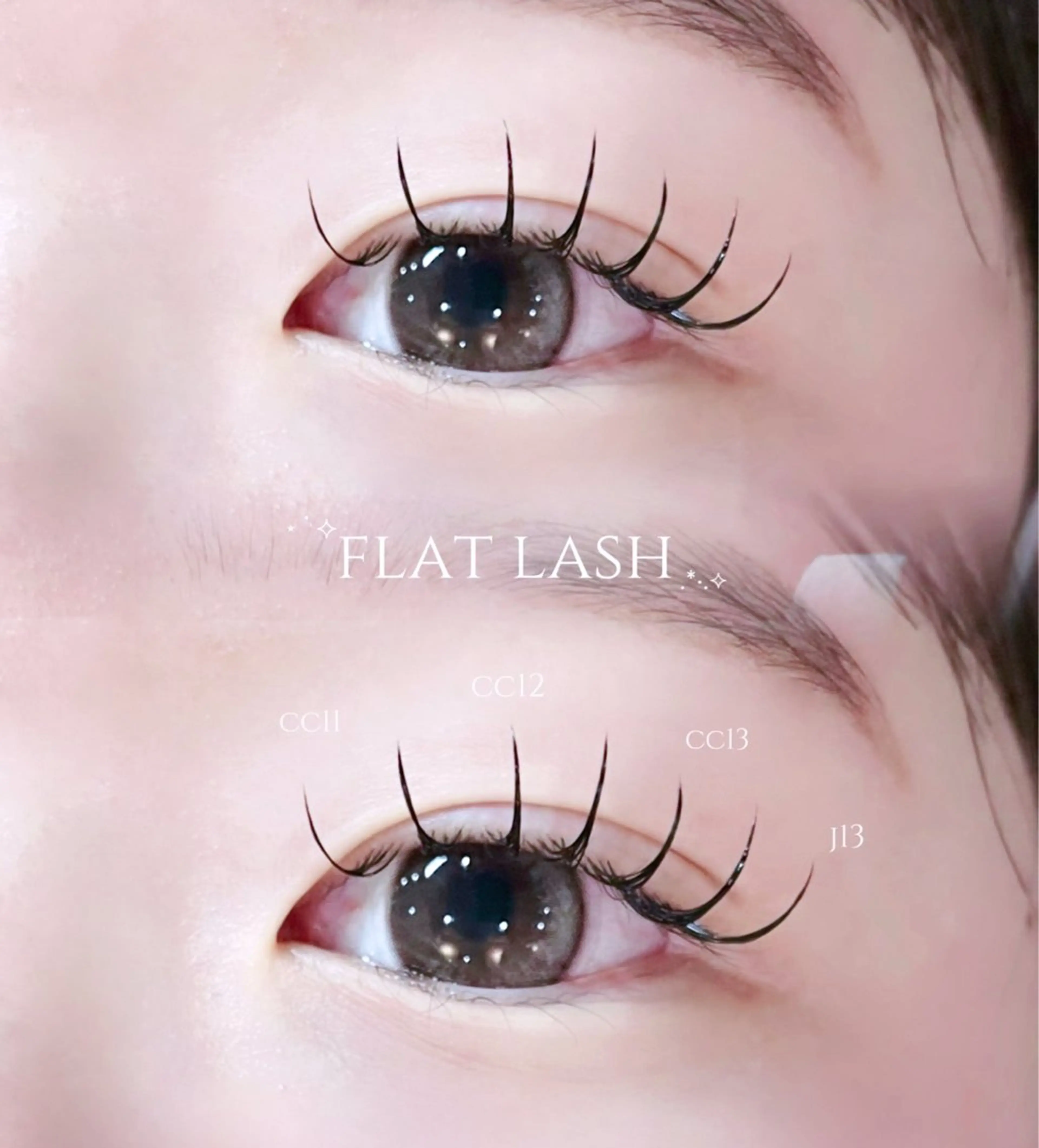 【当日予約限定‼️】『持ち1.5倍❓LEDエクステ』💞フラットラッシュ100本💞束感コーティングお仕上げ🪄︎︎の写真