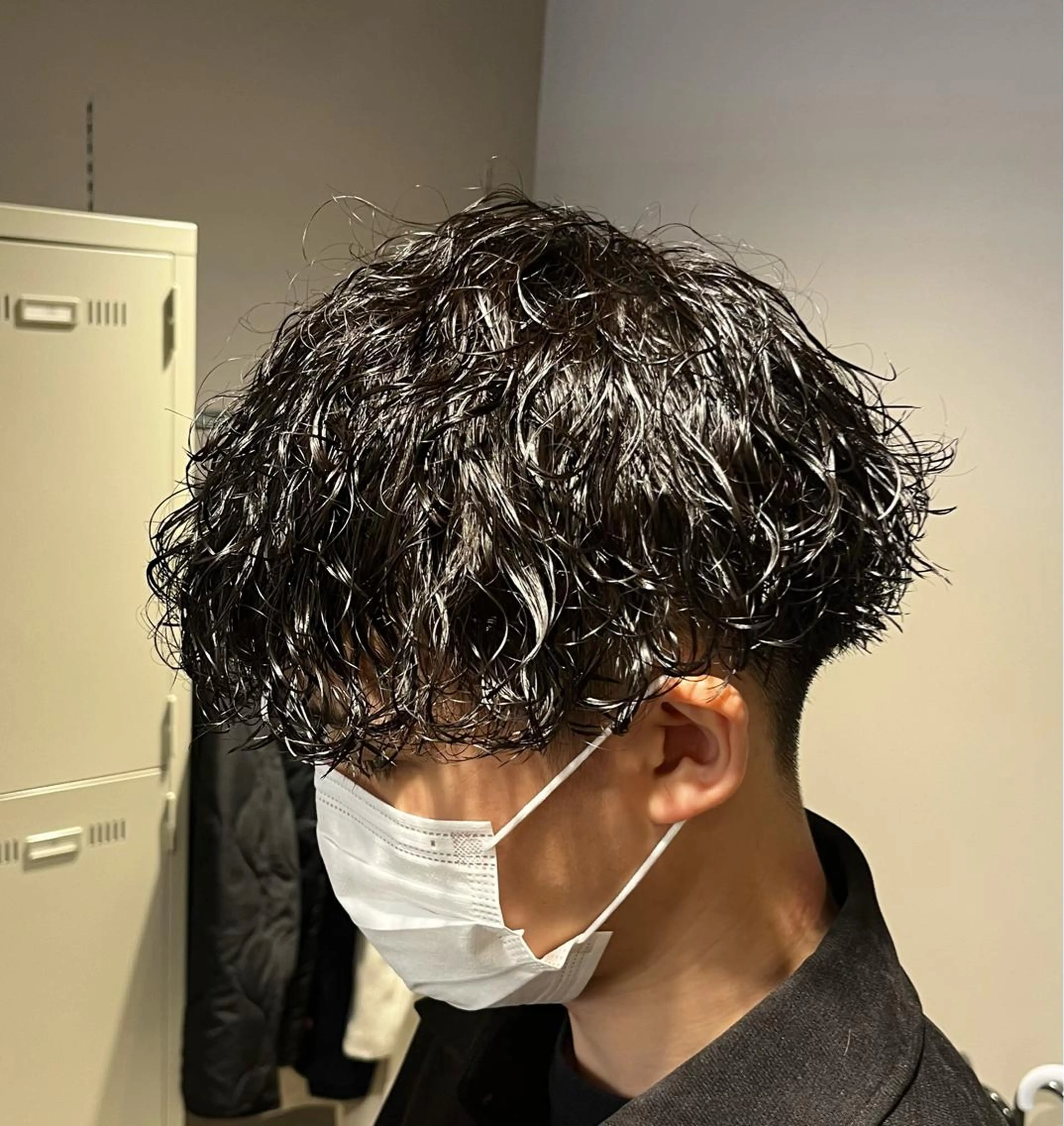 ミディアム パーマ メンズ 横浜駅メンズパーマ師 🌀岩﨑弘成🌀のヘアスタイル