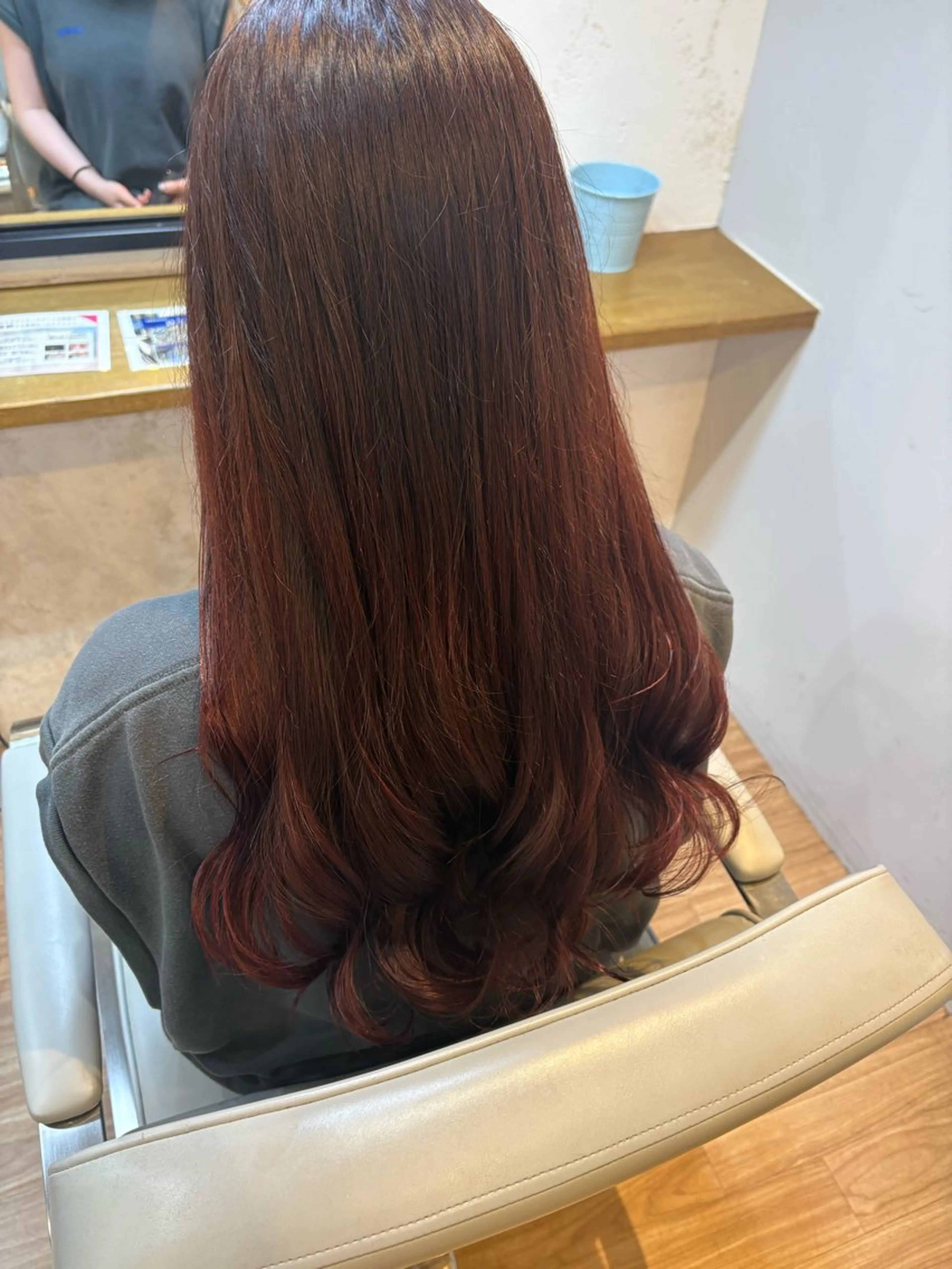 ロング ヘアカラー トリートメント 韓国ヘアー🇰🇷 MIWAのヘアスタイル