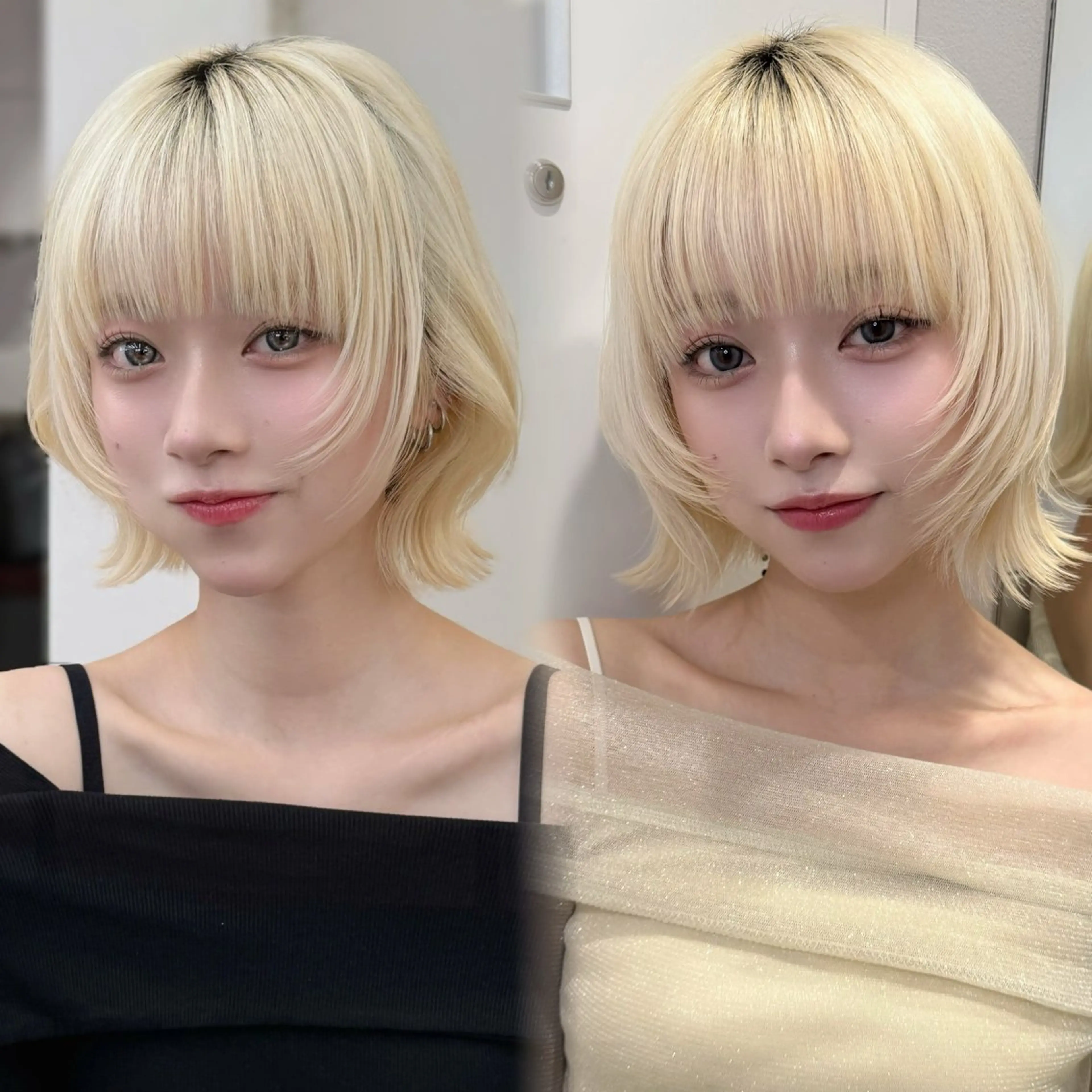 ミディアム ウルフ/レイヤー/ ボブ/大石晴也🦋のヘアスタイル