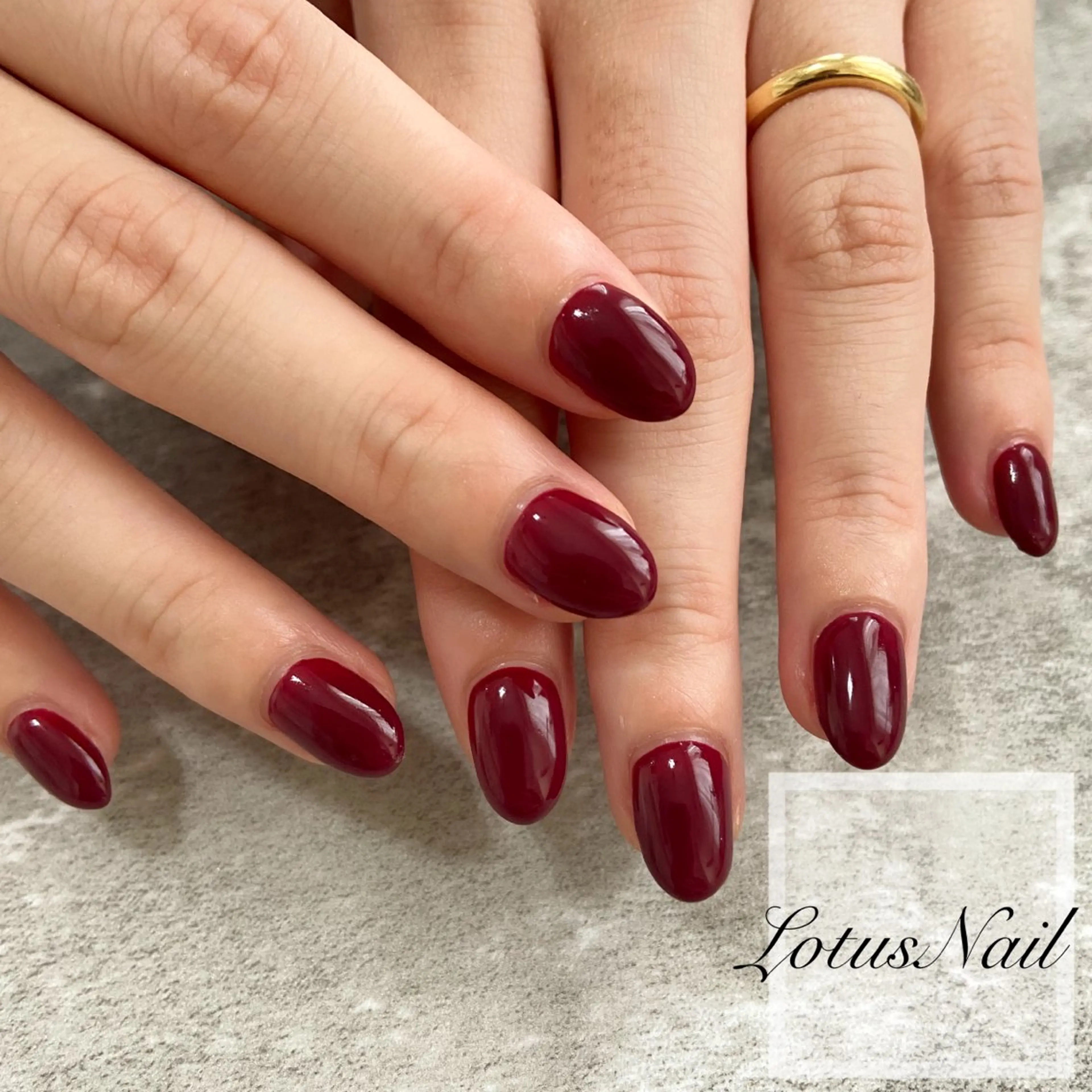 ネイル ワンカラーネイル Lotus Nailのネイルデザイン