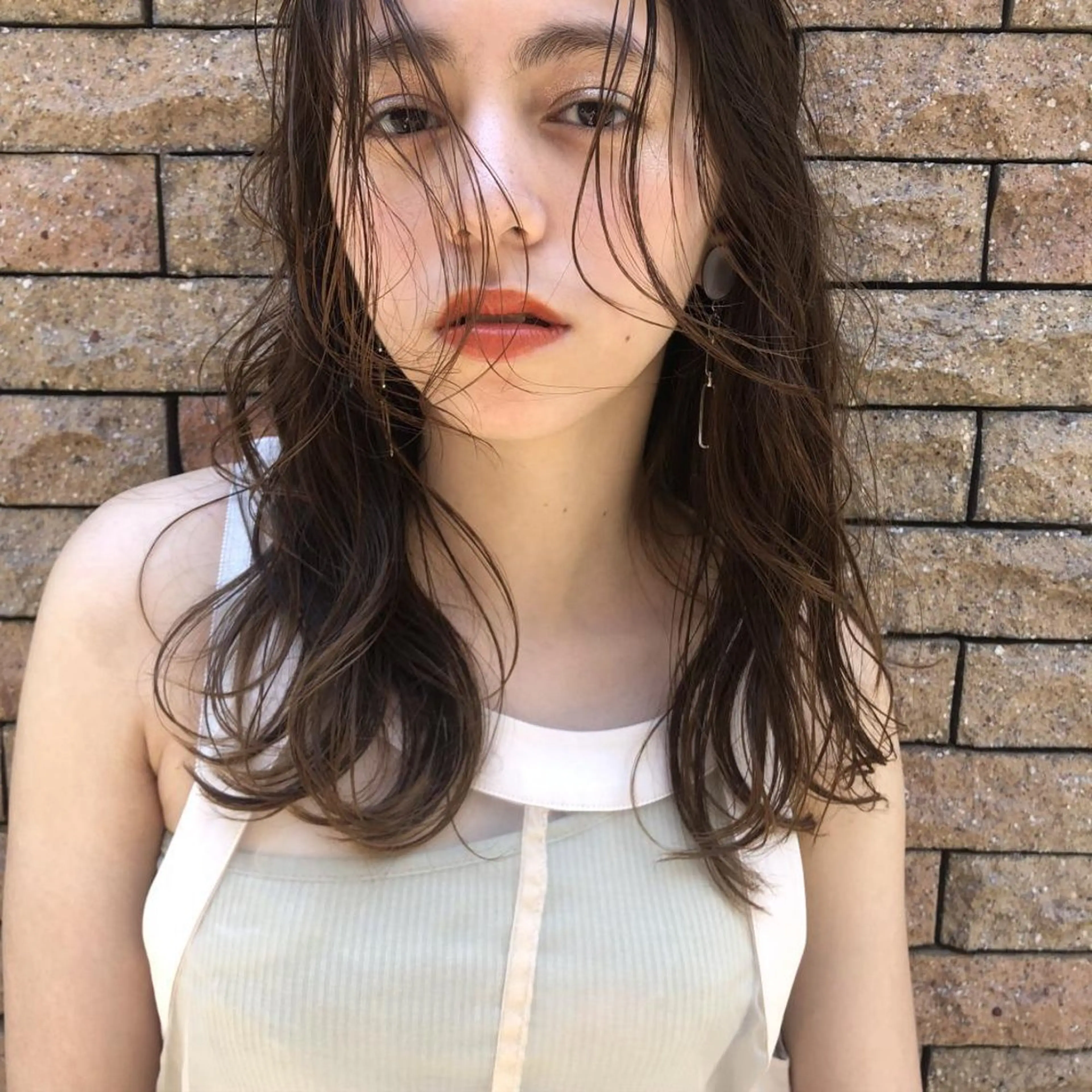 カラー ロング カット ヘアカラー トリートメント hoNua. 栄/透明感カラーのヘアスタイル