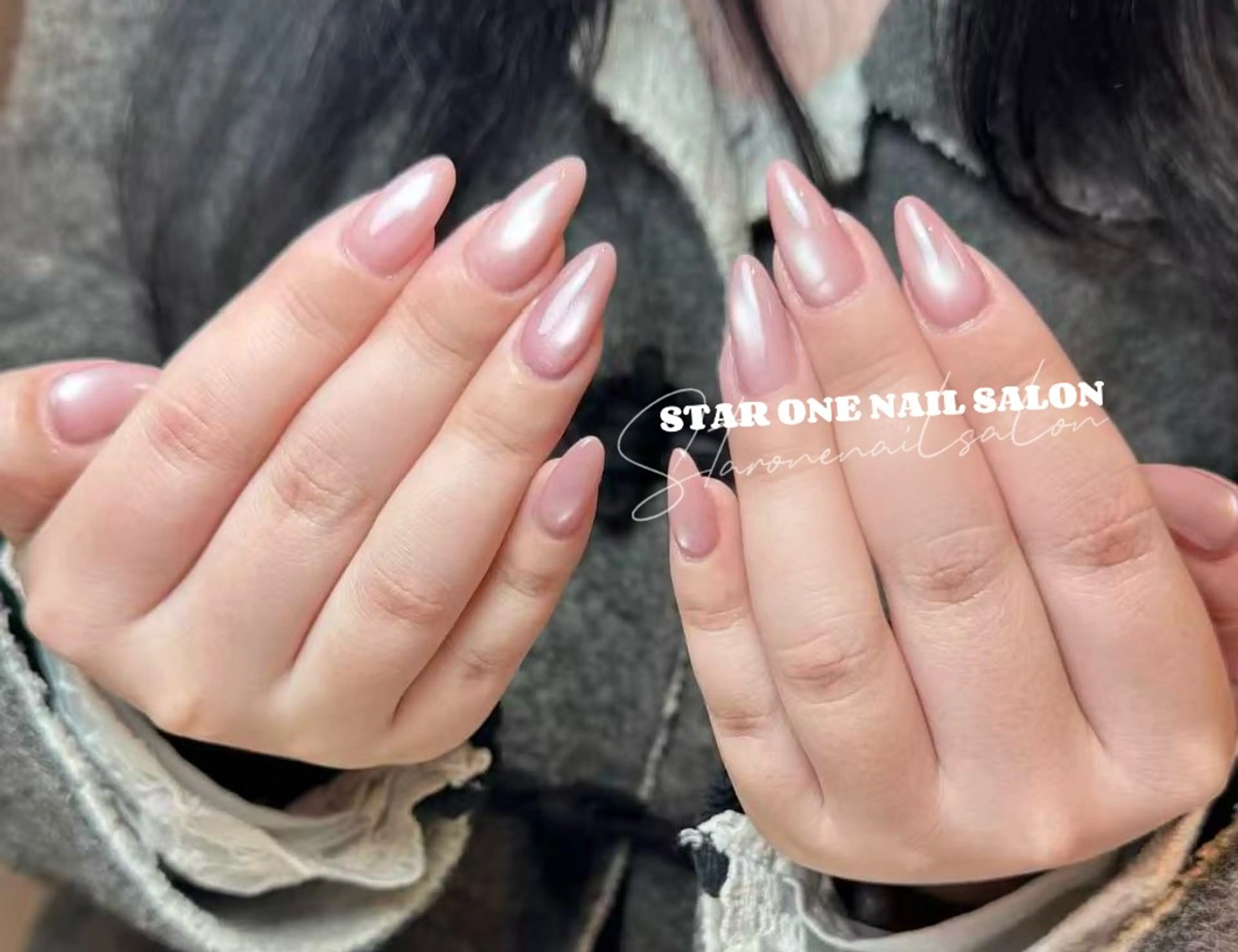 ネイル マグネットネイル ハンドネイル 星 あみのネイルデザイン