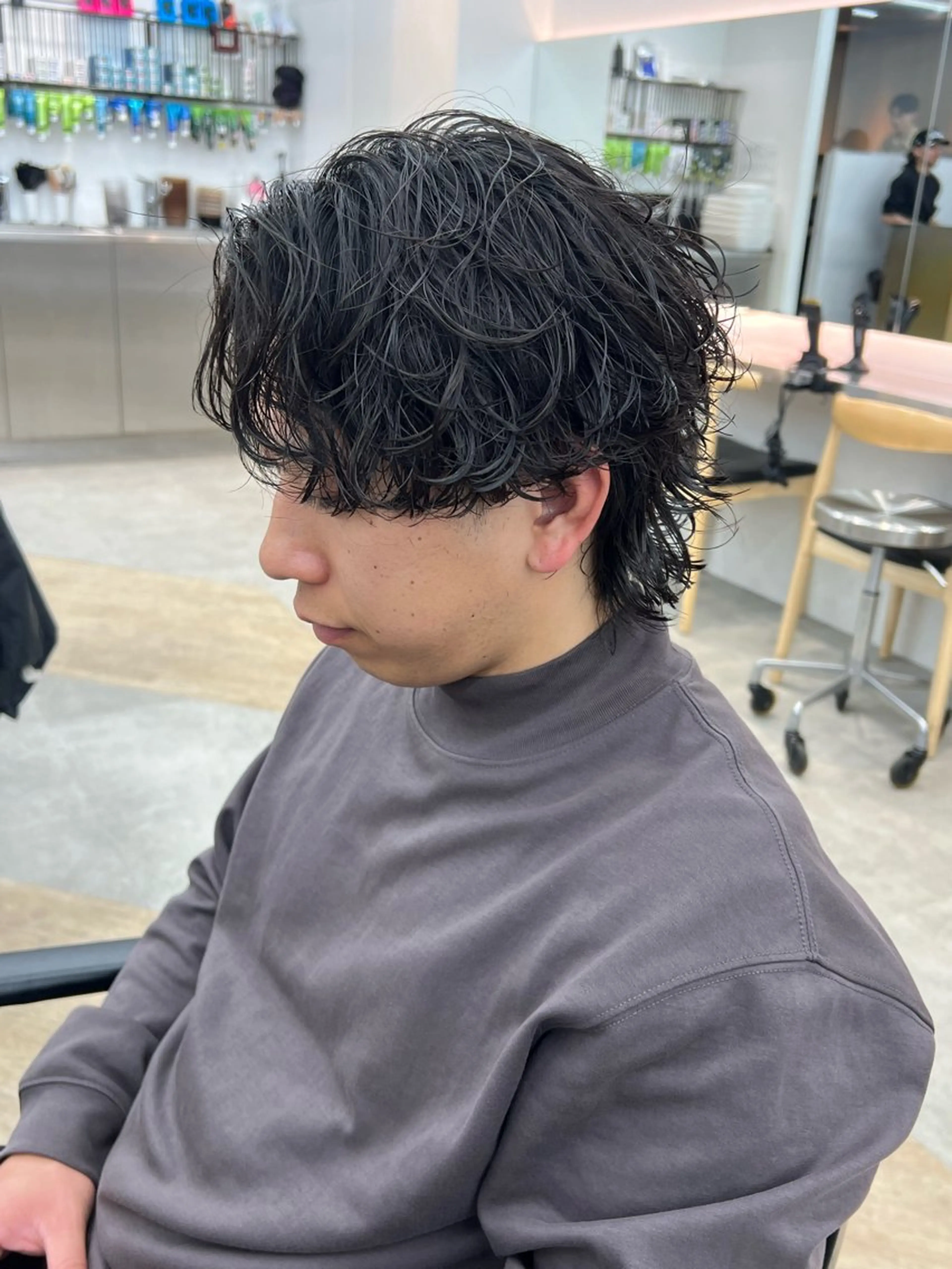 パーマ メンズ カット パーマ 🌀ソヘル/シャドウ ✨/メンズパーマ/栄のヘアスタイル