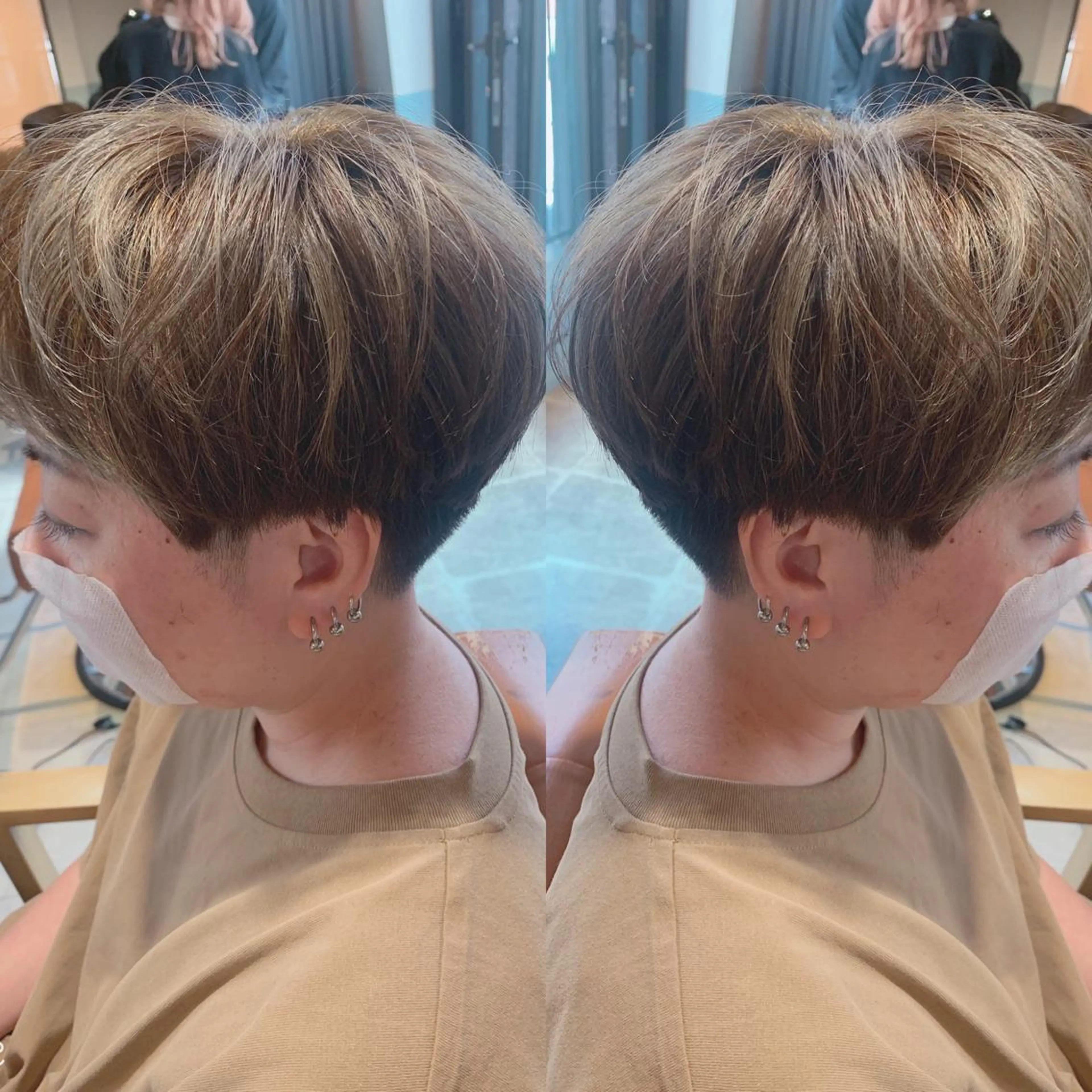 ショート カラー ベージュカラー シルバー シルバーベージュ ショートヘア 韓国🇰🇷 ✂︎hair 内田愛のヘアスタイル