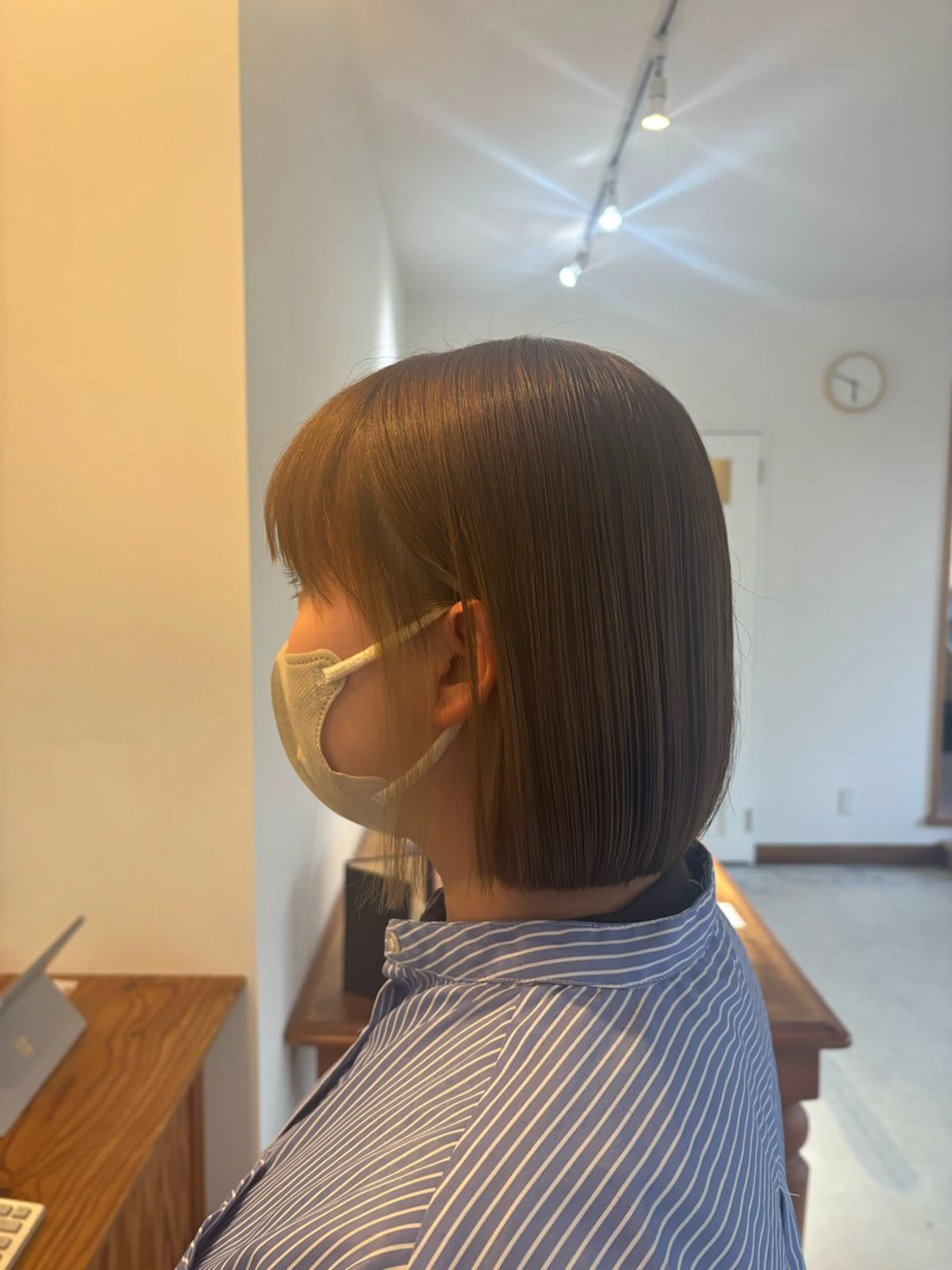 ミディアム ヤマノウチ アヤカのヘアスタイル