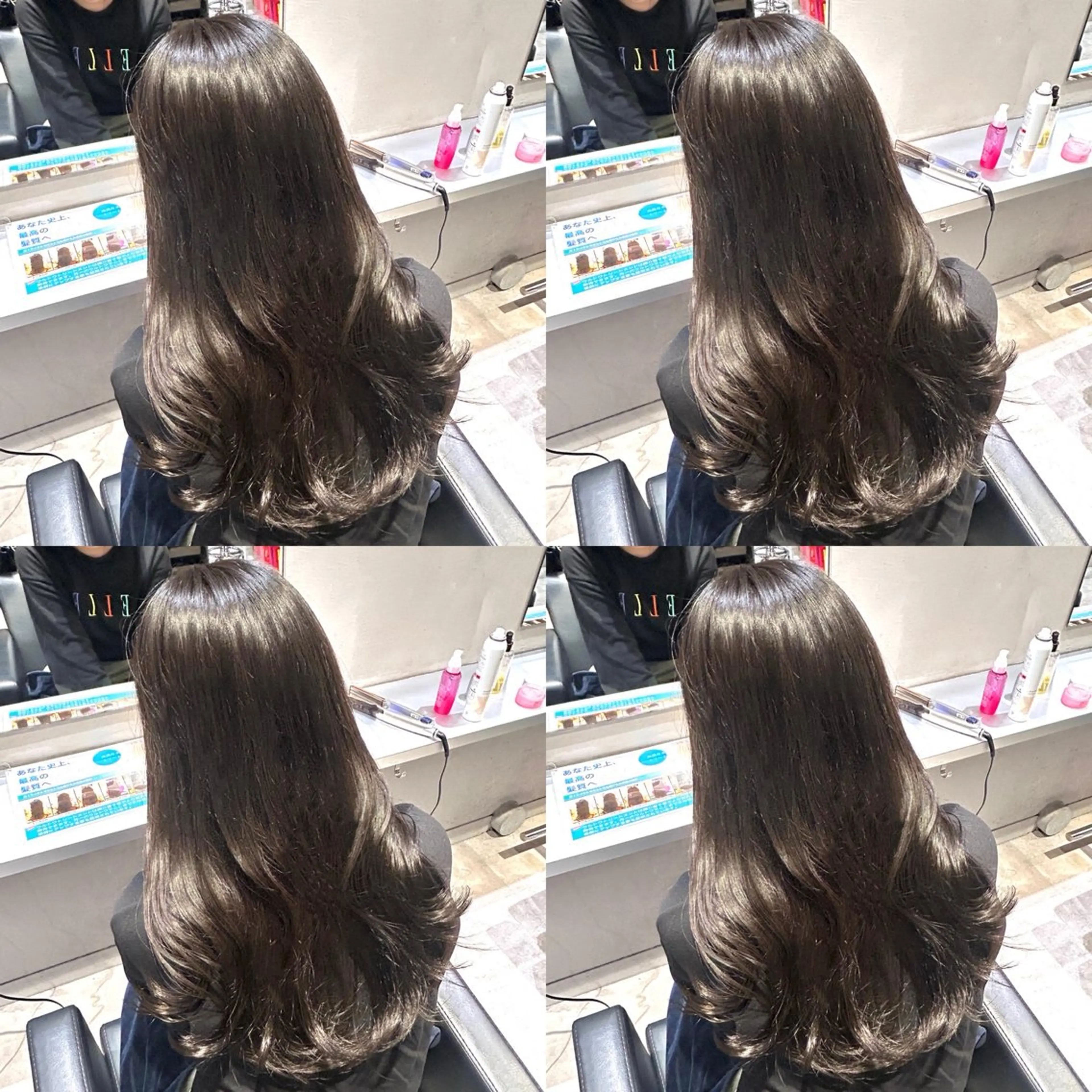 ロング カラー 艶髪×透明感カラー ののかのヘアスタイル