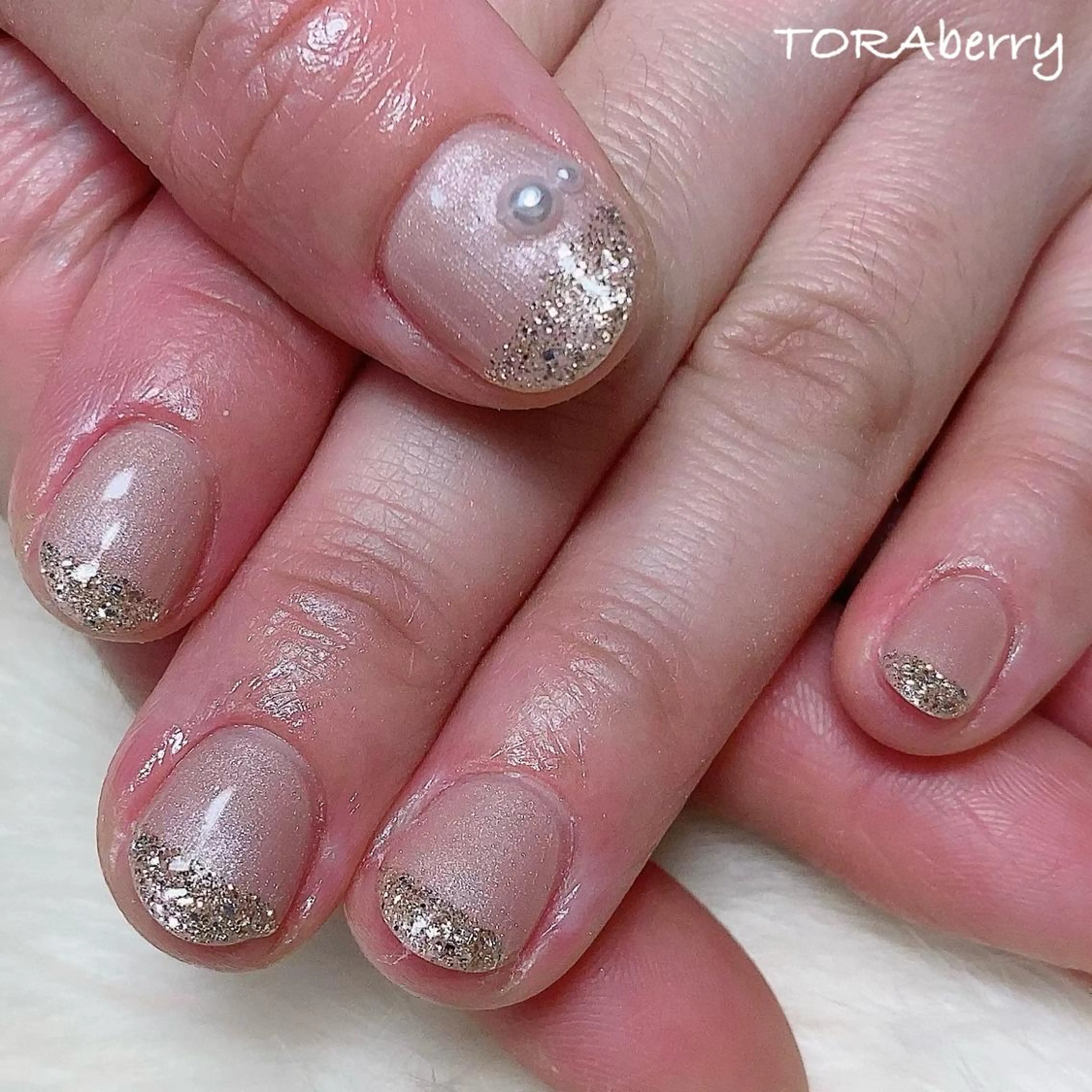 ネイル ラメ(グリッター) ハンドネイル ネイリスト なつみのネイルデザイン