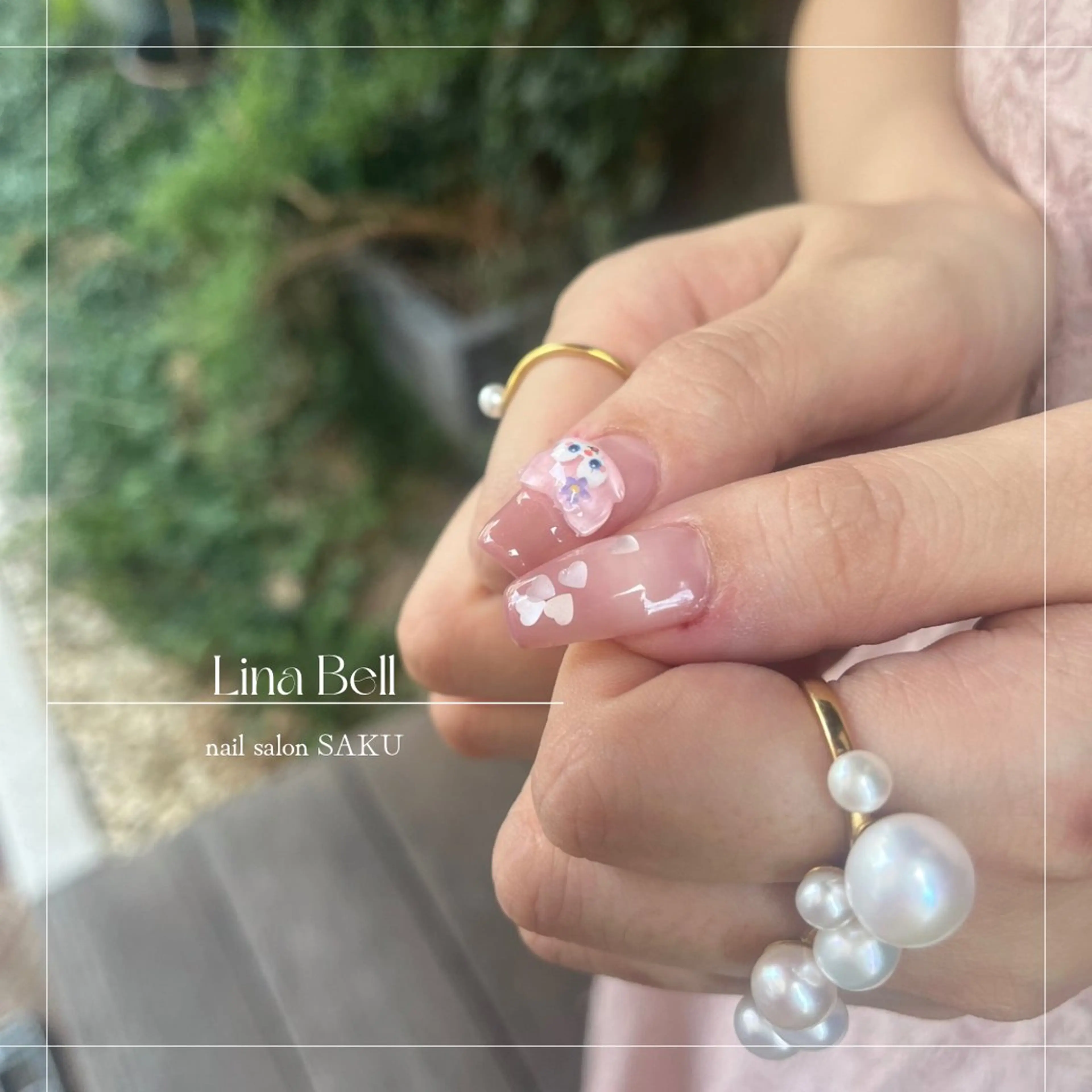 ネイル ニュアンスネイル シンプルネイル ハンドネイル SAKU  nail[サクネイル]所属・SAKU nail 作島茜のネイルデザイン