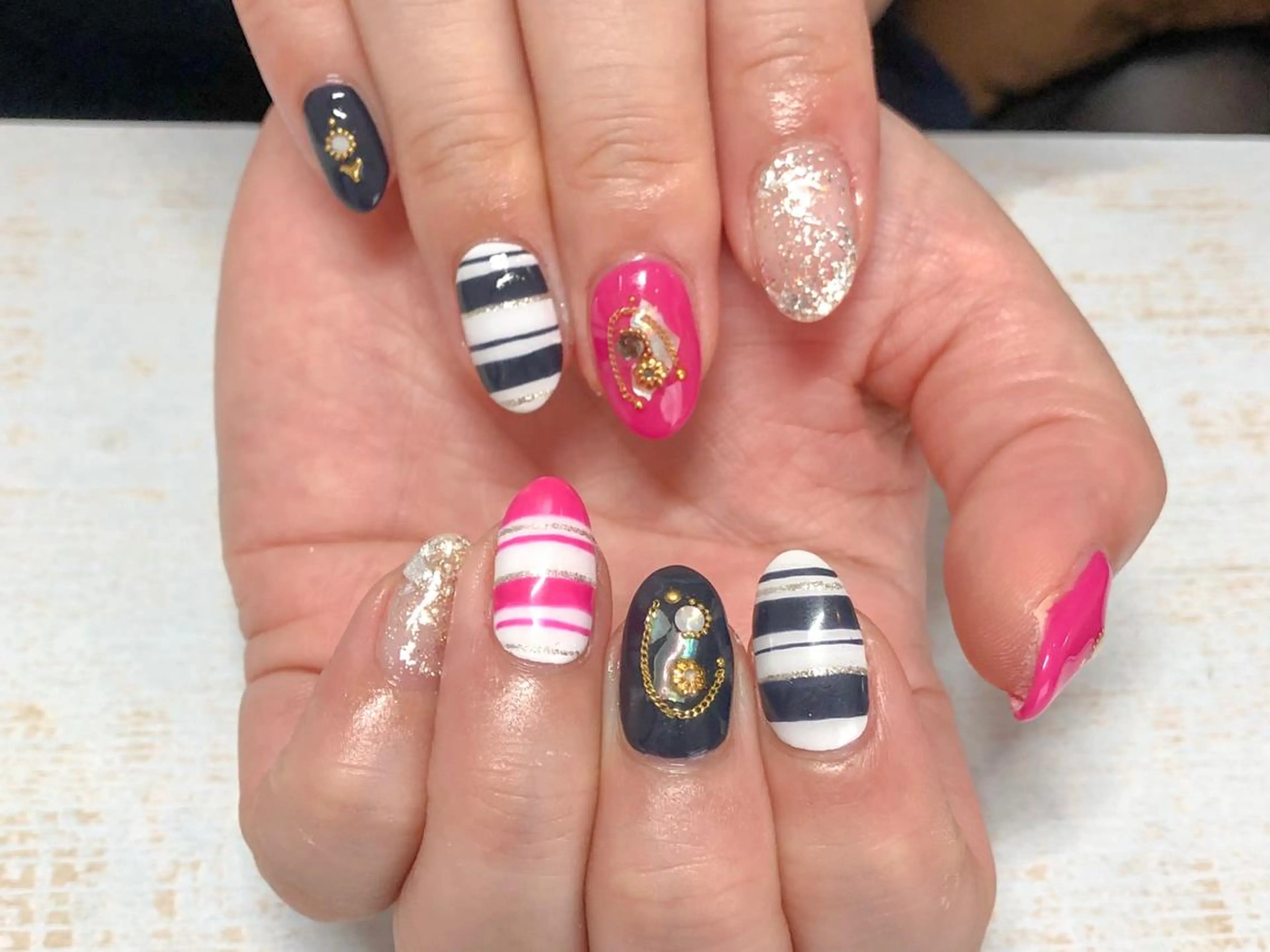 ネイル 𖡼 yumenoのネイルデザイン