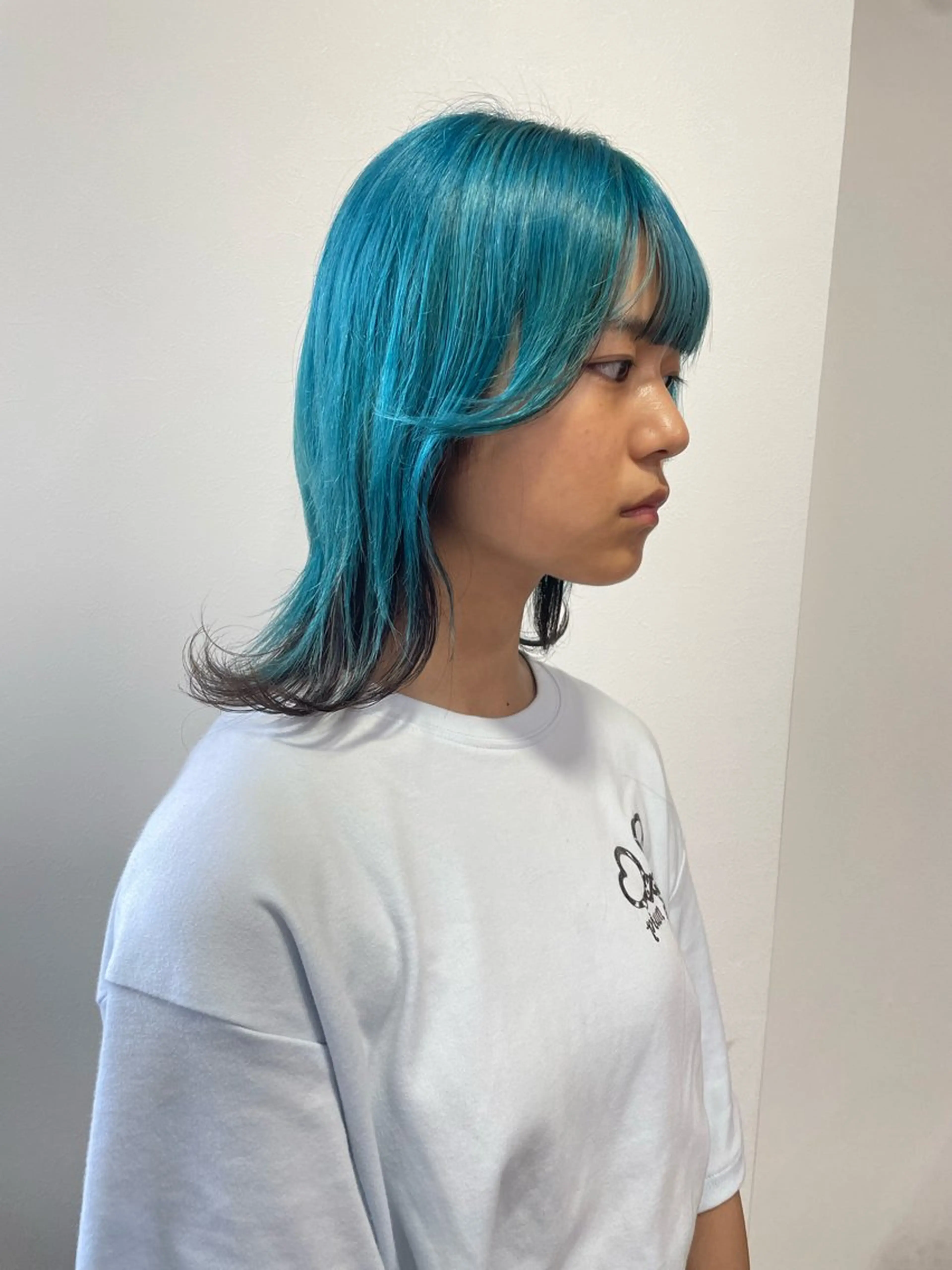 ミディアム カラー カット ヘアカラー トリートメント 向日葵🌻 /レディースカットのヘアスタイル