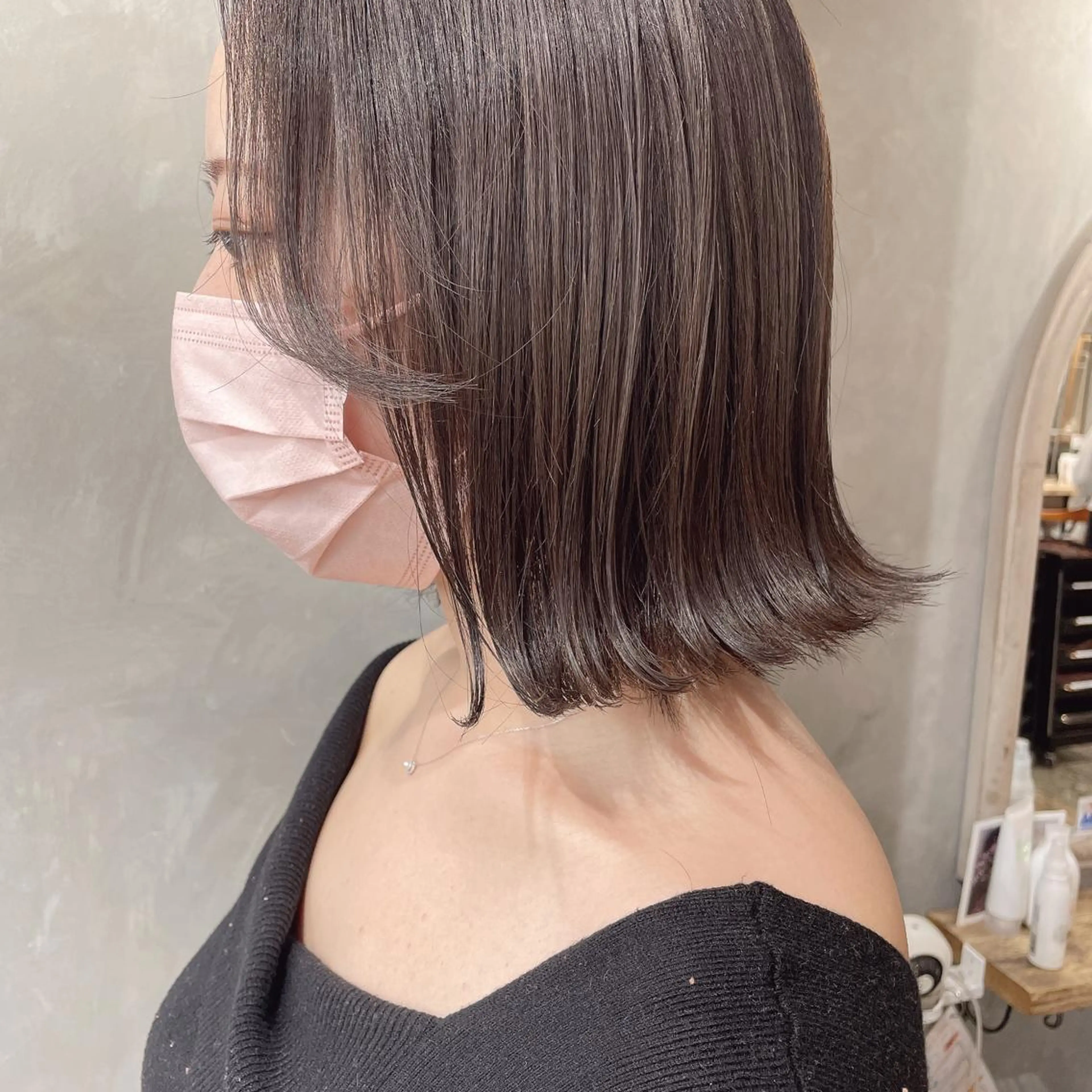 ショート カラー 梅田美容室 山崎海波のヘアスタイル