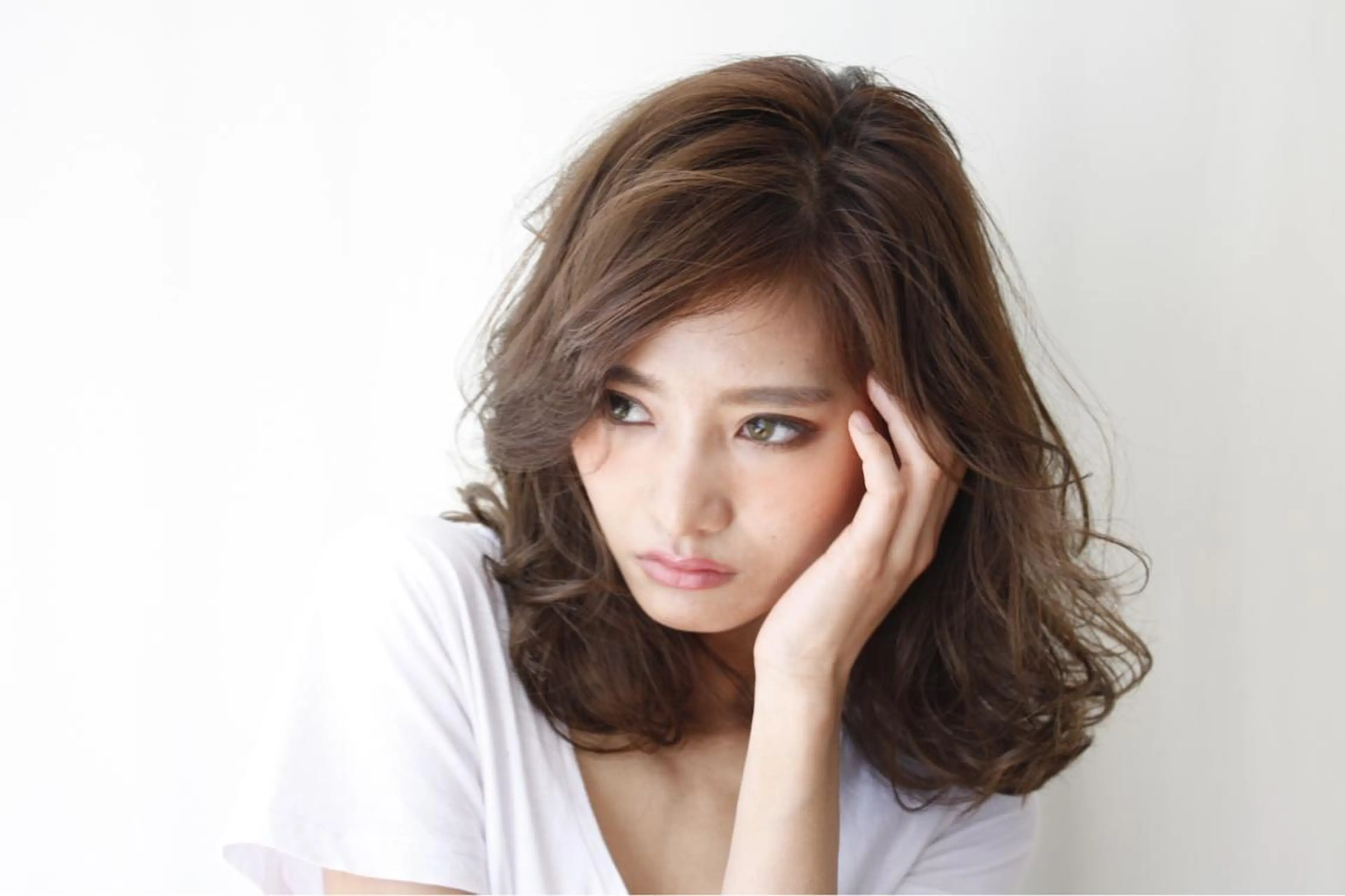 ミディアム カラー パーマ 畠山 雄大のヘアスタイル