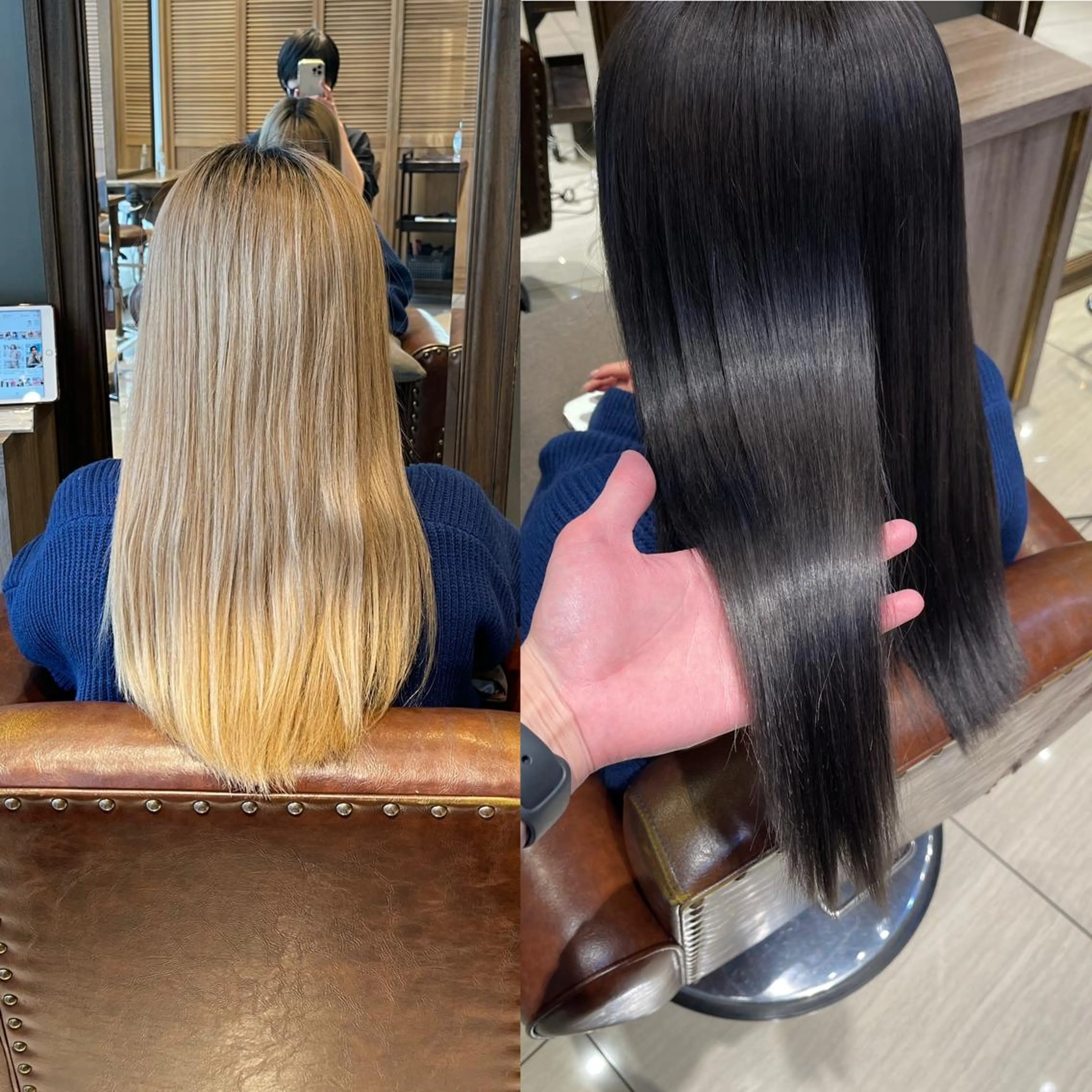 ロング ピンクブラウン くびれヘア 髪質改善 韓国風ヘア ロング 六本木縮毛矯正/髪質 改善/LOANA鈴木のヘアスタイル