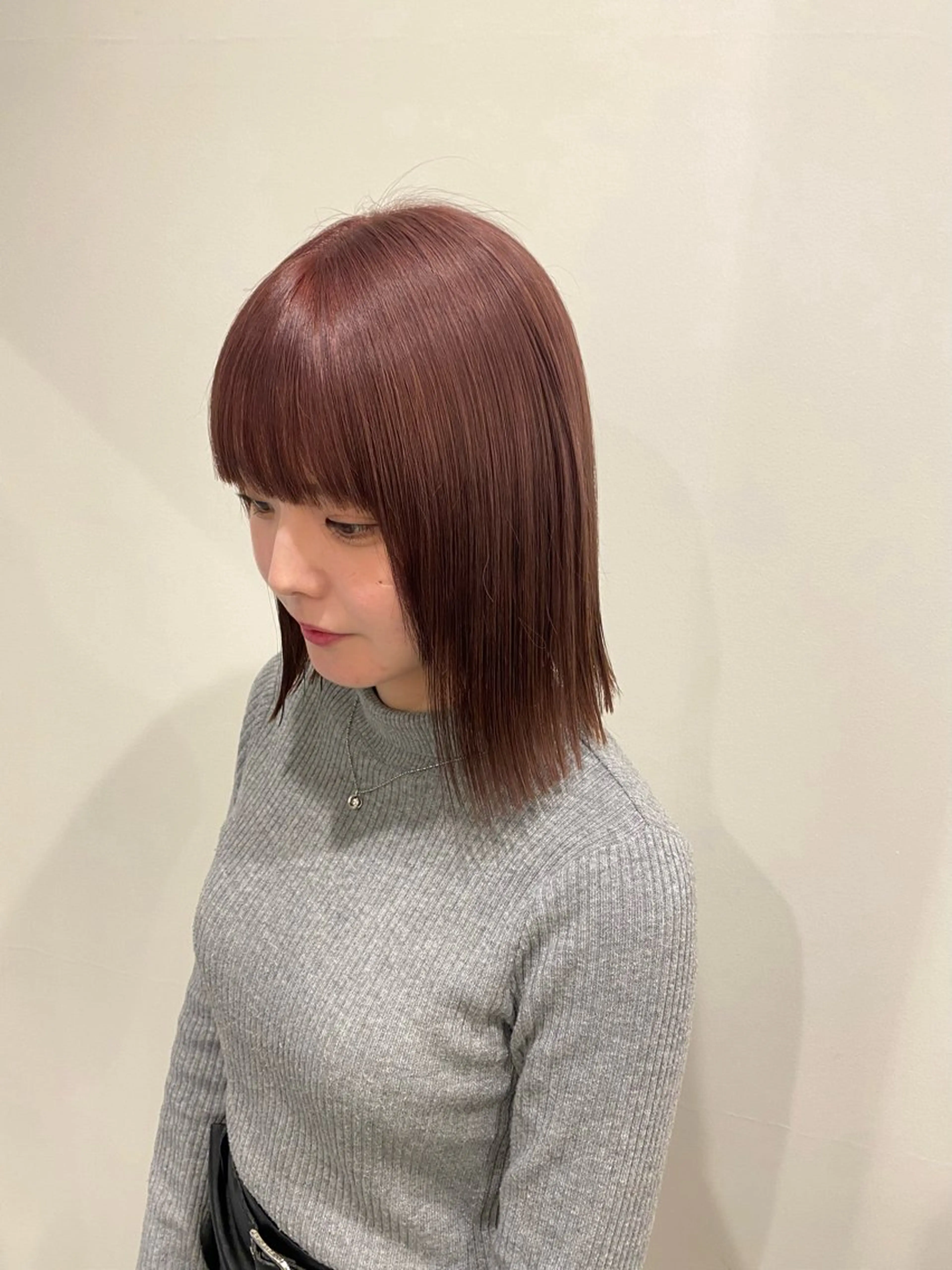 ミディアム カラー ブリーチ ラベンダーカラー ラベンダーピンク ピンクカラー ヘアカラー 🍑 モモカ🍑のヘアスタイル