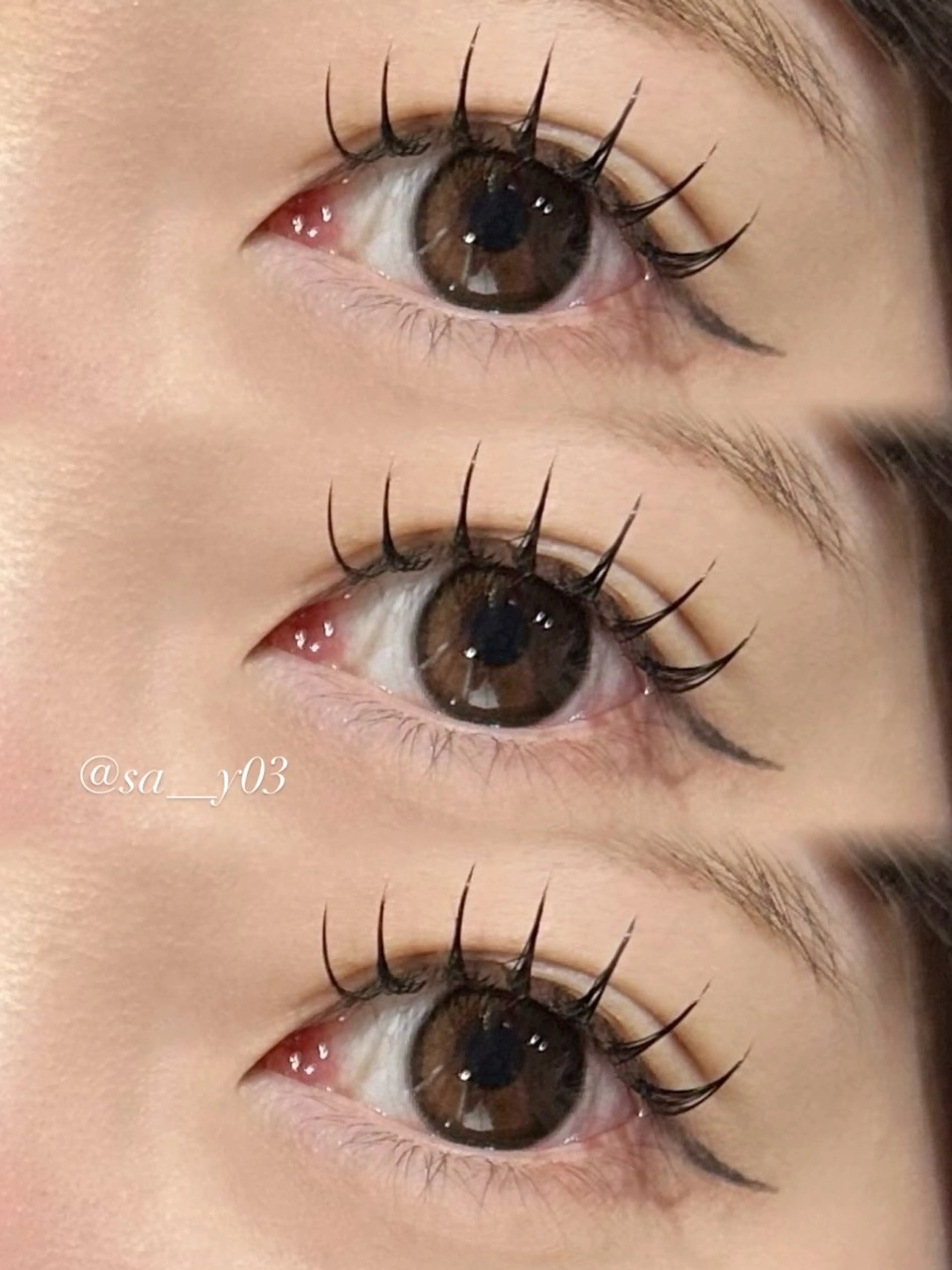 マツエク・マツパ Cカール Dカール 一重×まつ毛パーマ BOOBEE eyelash所属・山下 紗采のマツエク・マツパデザイン