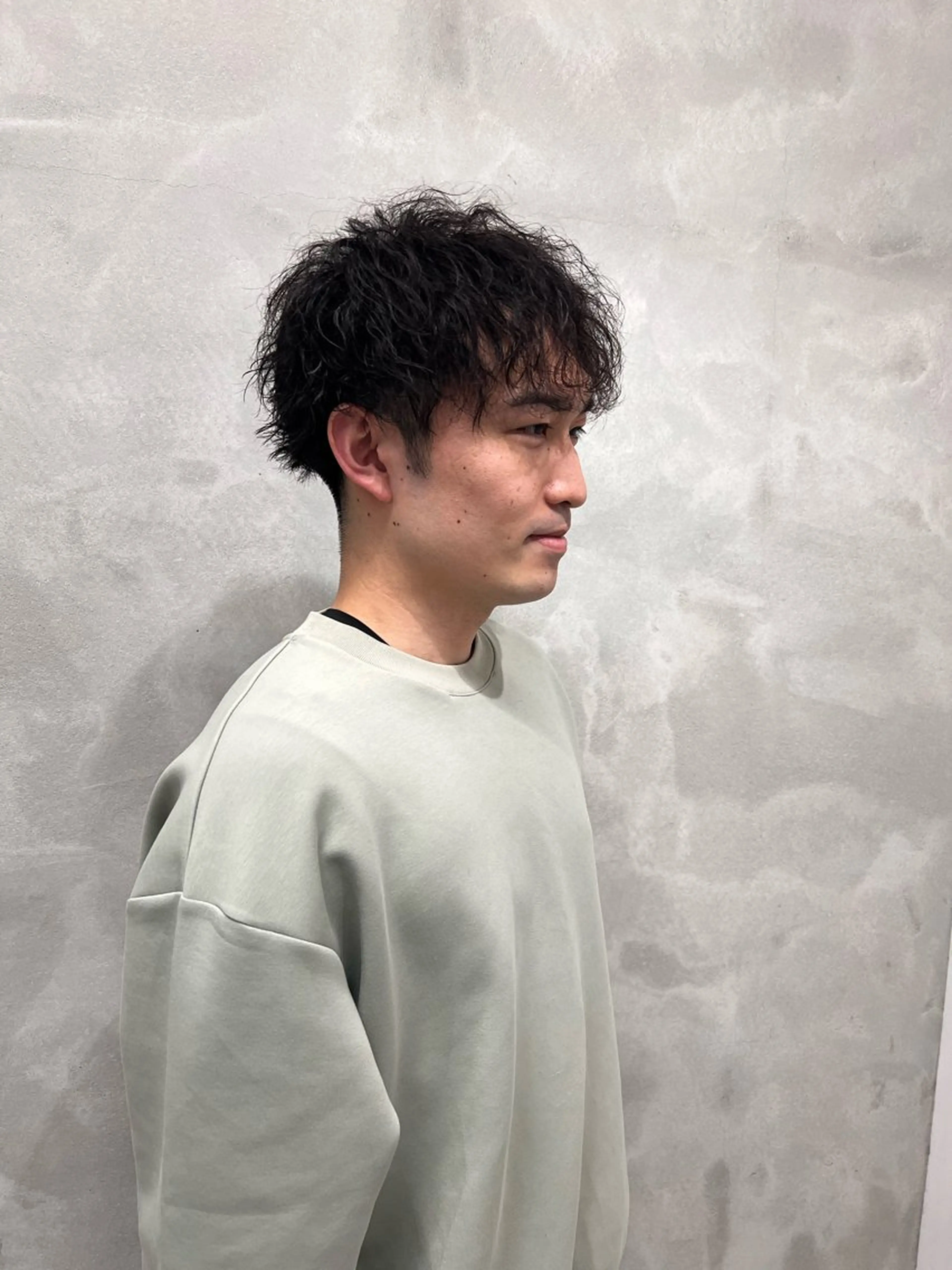 ショート パーマ メンズ 村山 豪歩のヘアスタイル
