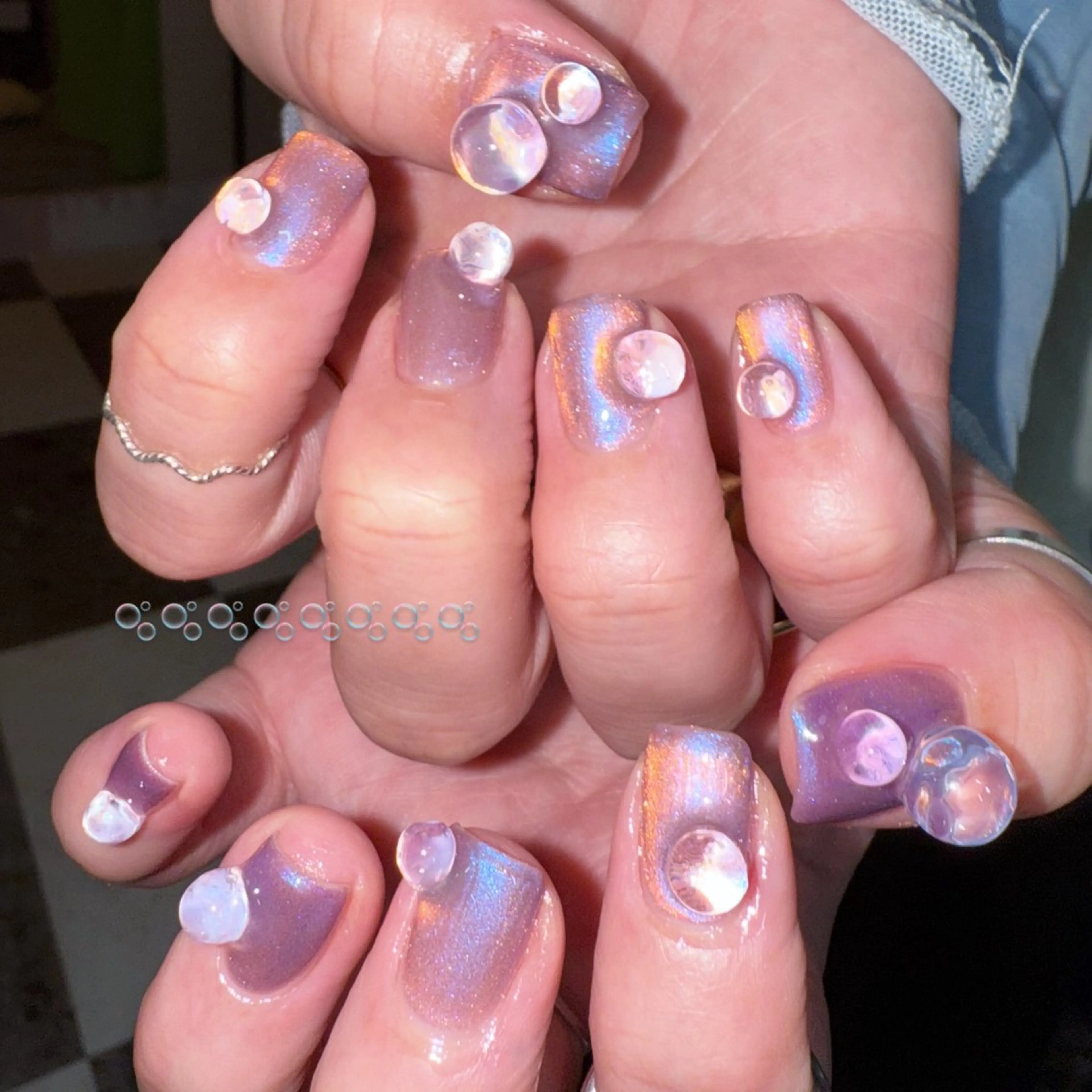 ネイル マグネットネイル シンプルネイル ハンドネイル posa nail モエミのネイルデザイン