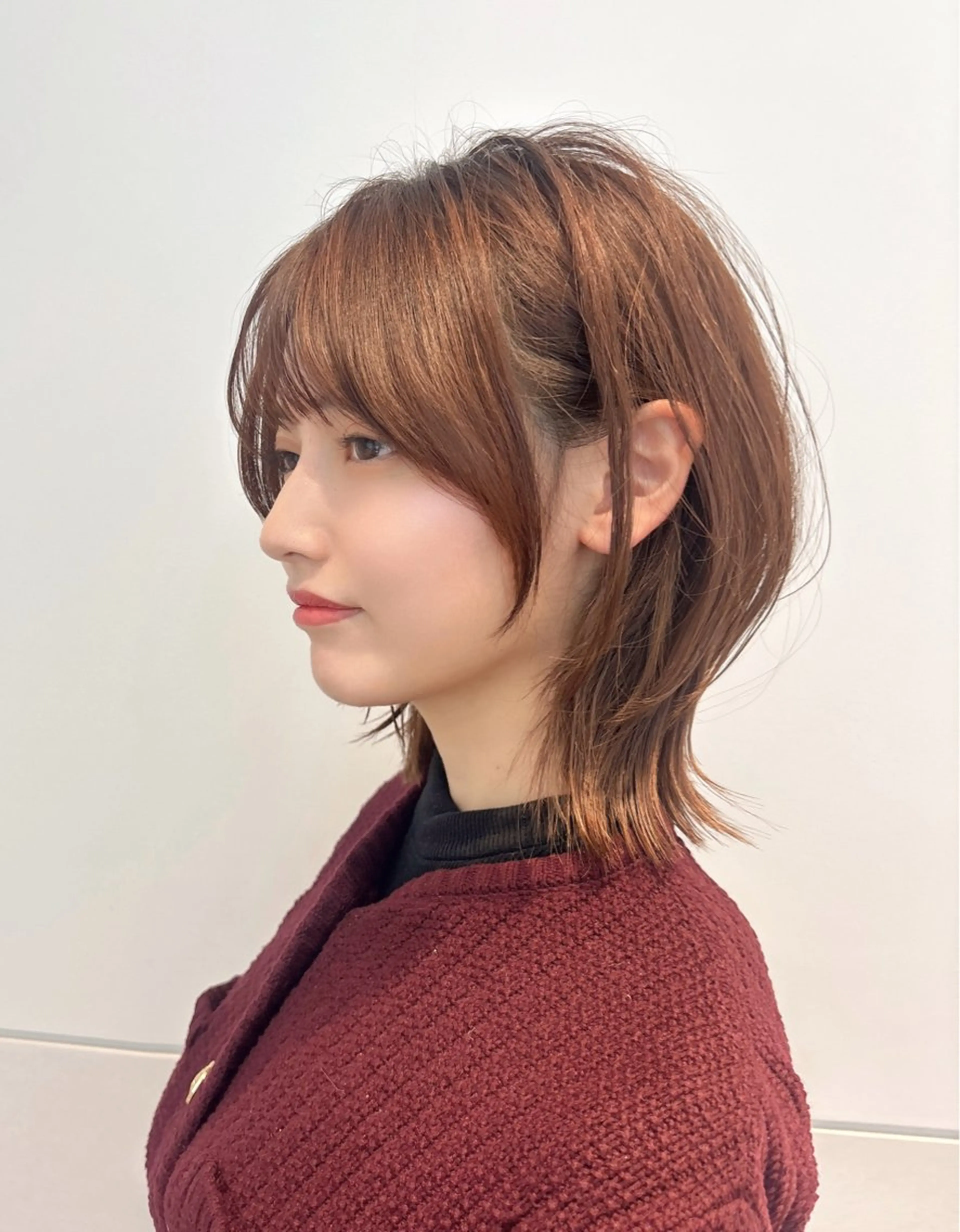 ミディアム パーマ ボブレイヤー アッシュ ボブ くびれヘア レイヤーカット カット 縮毛矯正 トリートメント 🍀本格ヘッドスパ 👑髪質改善🍀英司のヘアスタイル