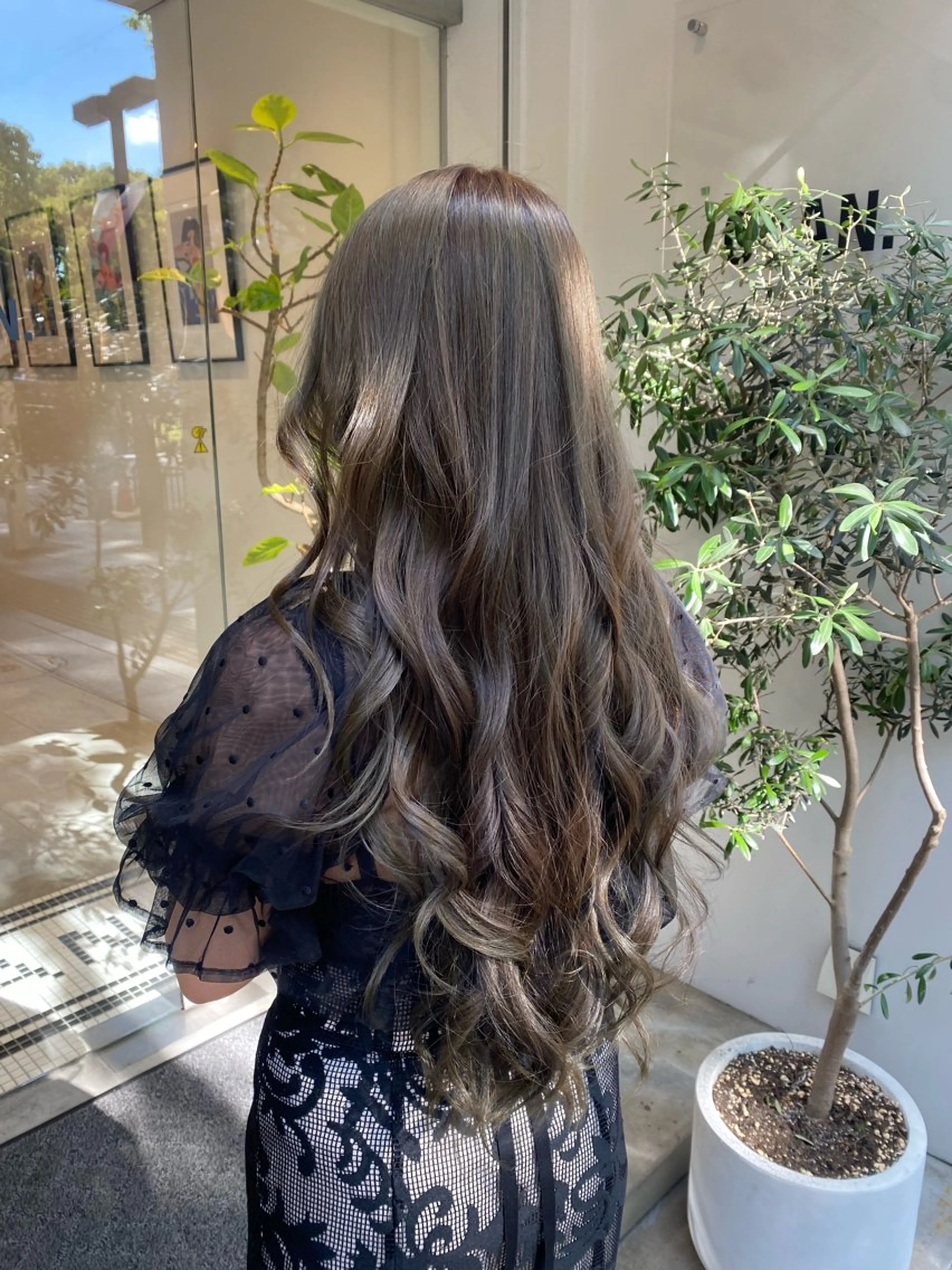 ロング 三代 ゆりあのヘアスタイル