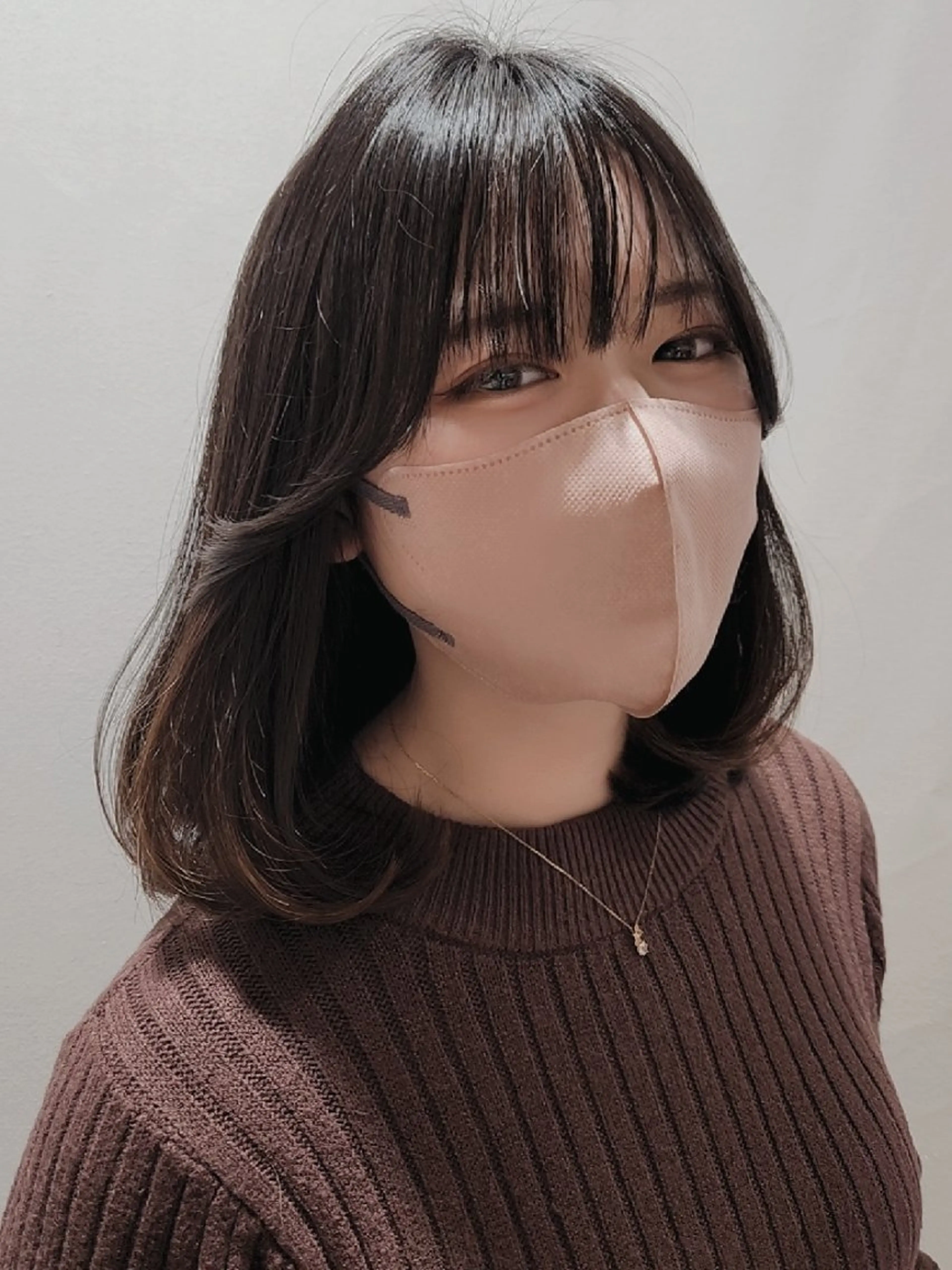 ミディアム ボブ カット ヘアカラー トリートメント Nanako。/韓国 ハッシュカットのヘアスタイル