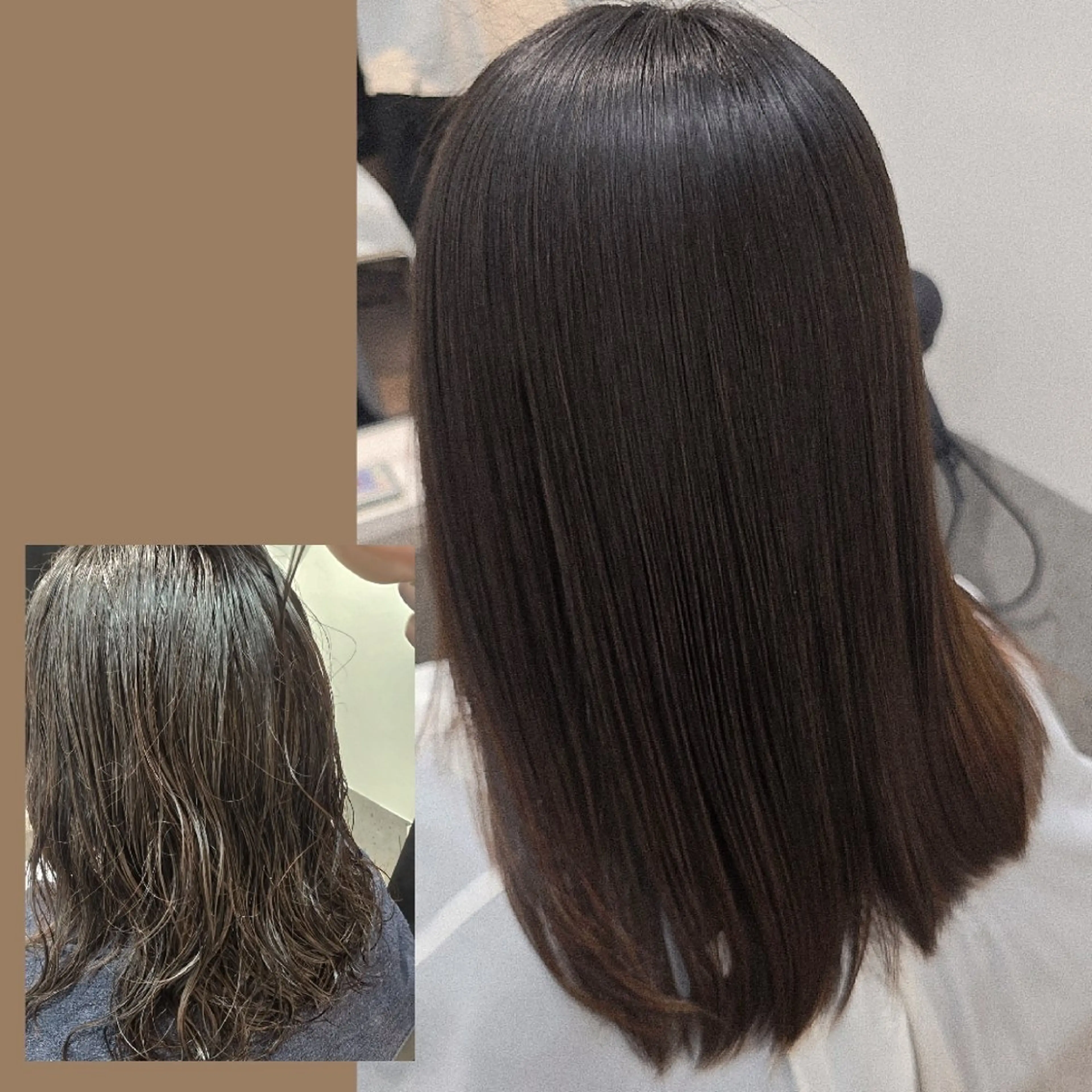 セミロング 縮毛矯正 村田香奈 ｜ere／博多🌿のヘアスタイル