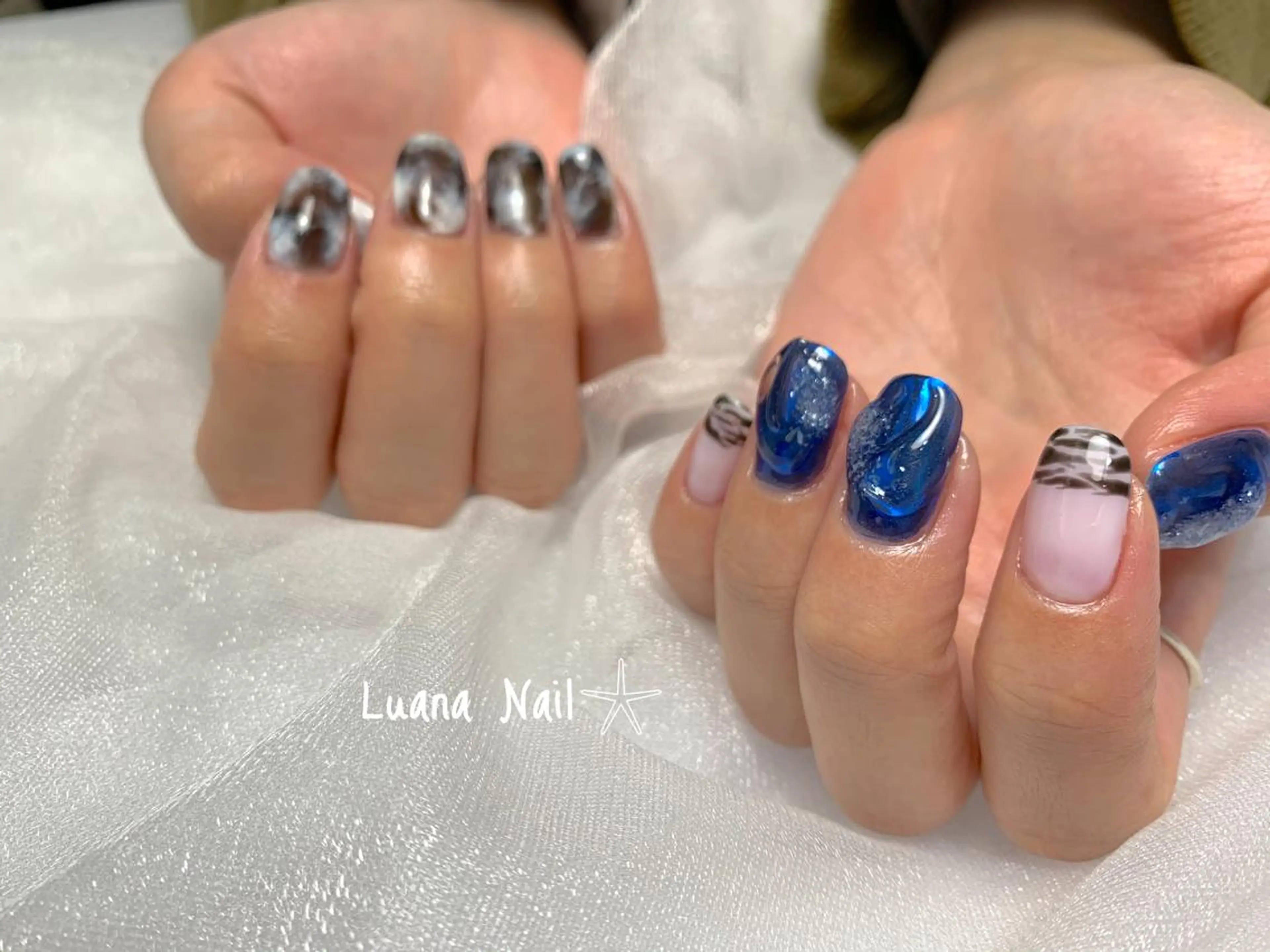 ネイル ミラーネイル ハンドネイル BeauJu by Luana Nailのネイルデザイン