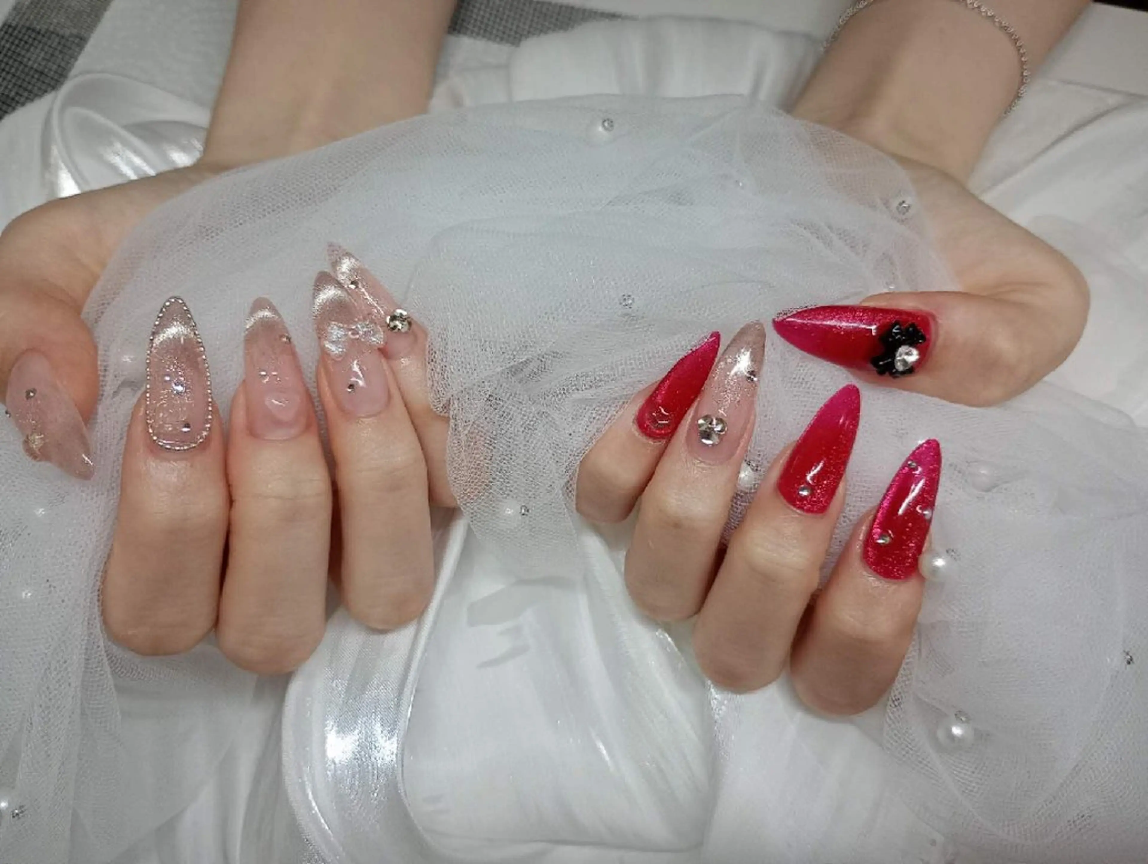 ネイル フットネイル フレンチネイル ジェルネイル ガラスフレンチ 韓国ネイル ハンドネイル ハンドケア The  Nail 新大久保店のその他イメージ