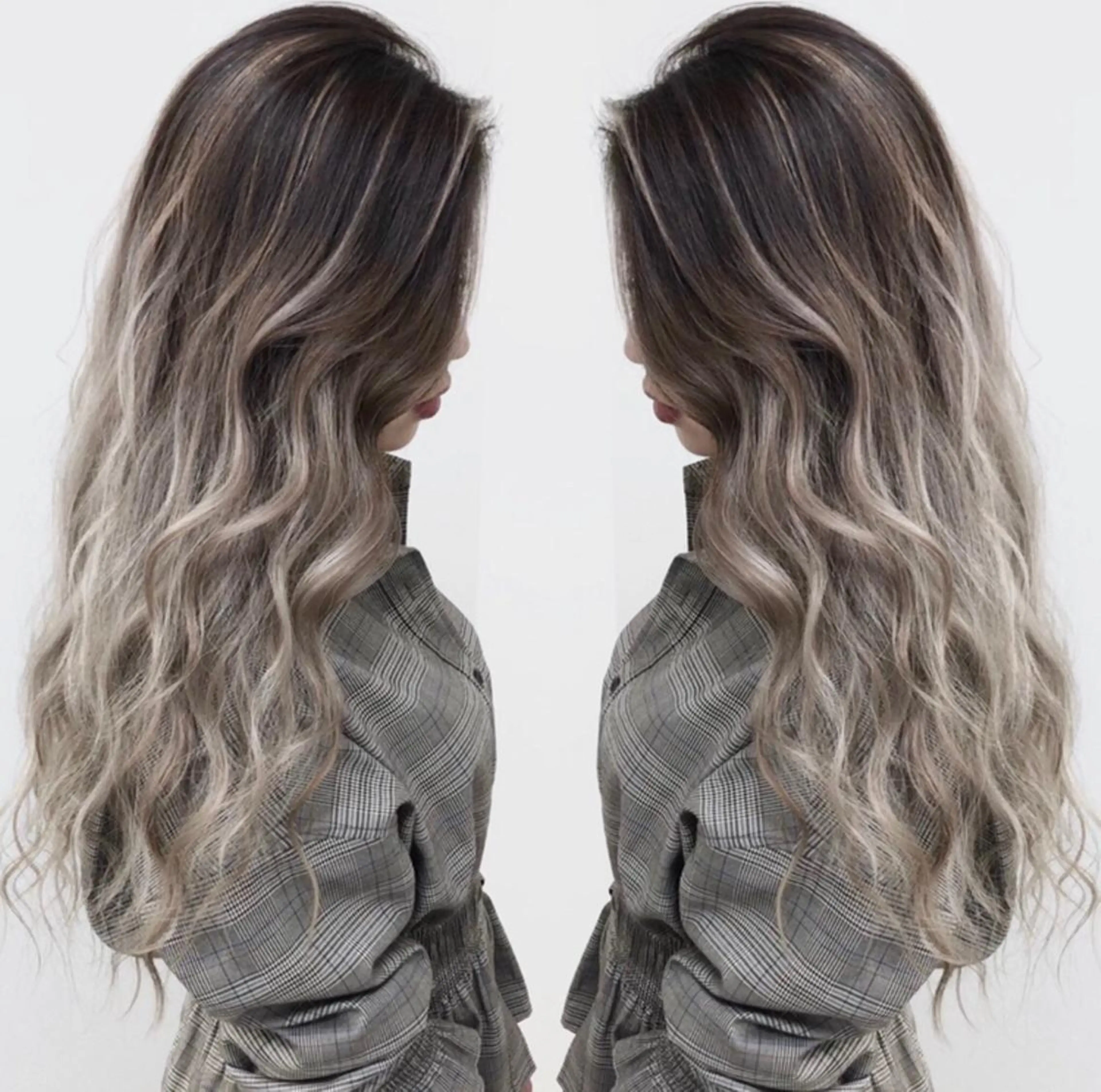 ロング カラー ブリーチ ヘアカラー トリートメント 奥山義進/大宮 /ダブルカラーのヘアスタイル