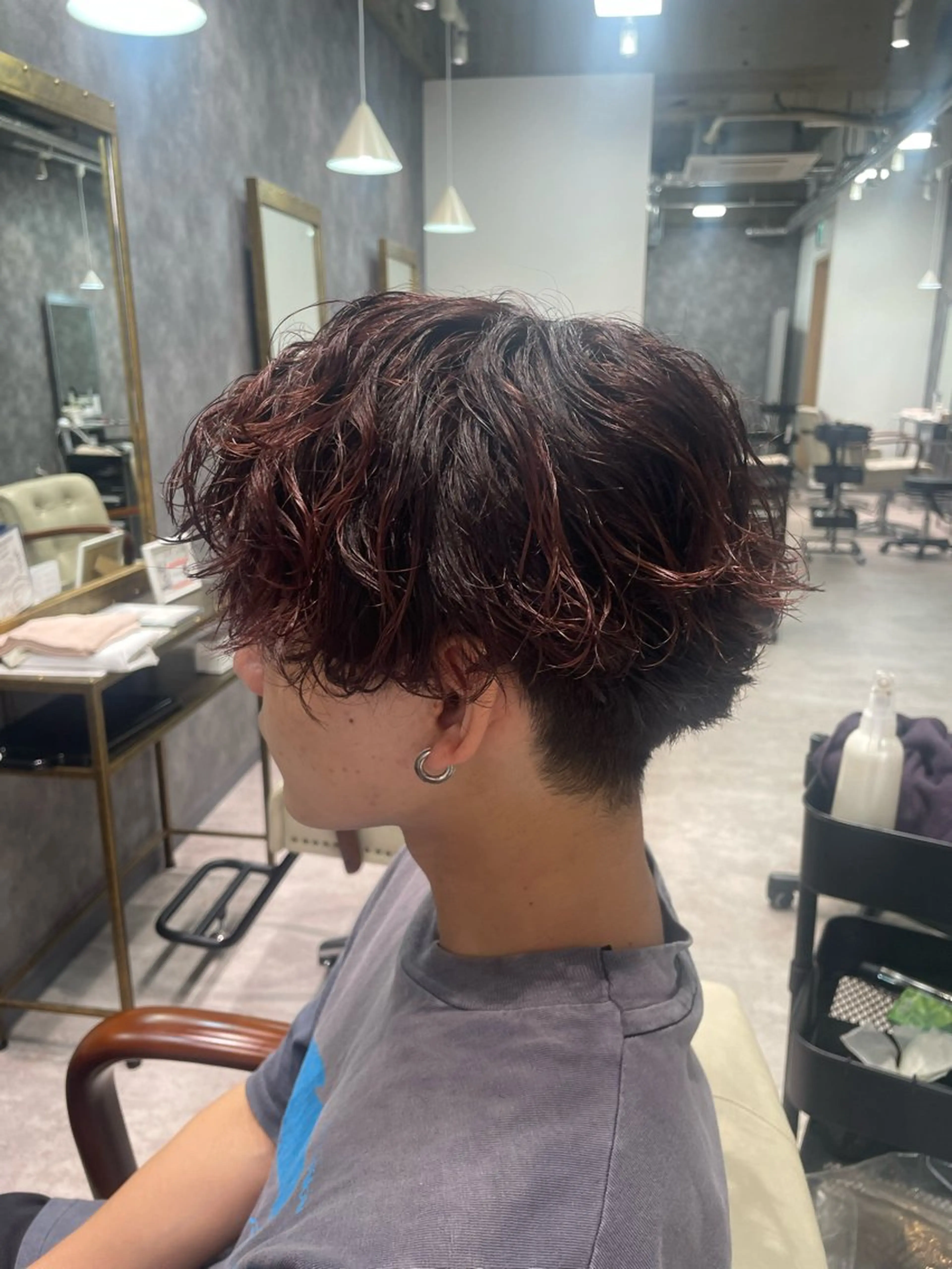 ショート カラー パーマ メンズ ココナ🖤/メンズ /パーマ/nicoのヘアスタイル