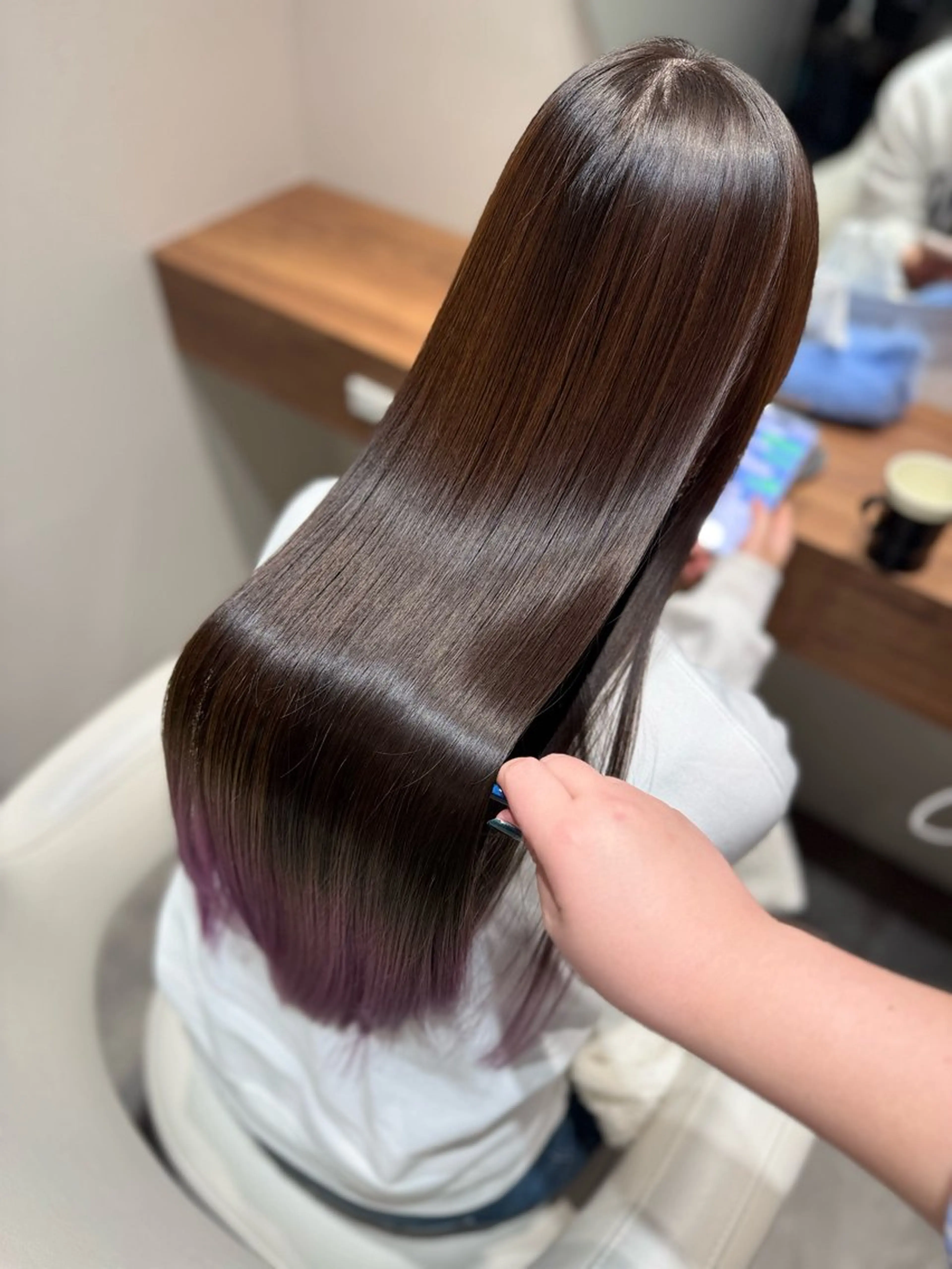 ロング 縮毛矯正 トリートメント オタク特化美容師💟 チバコナツのヘアスタイル