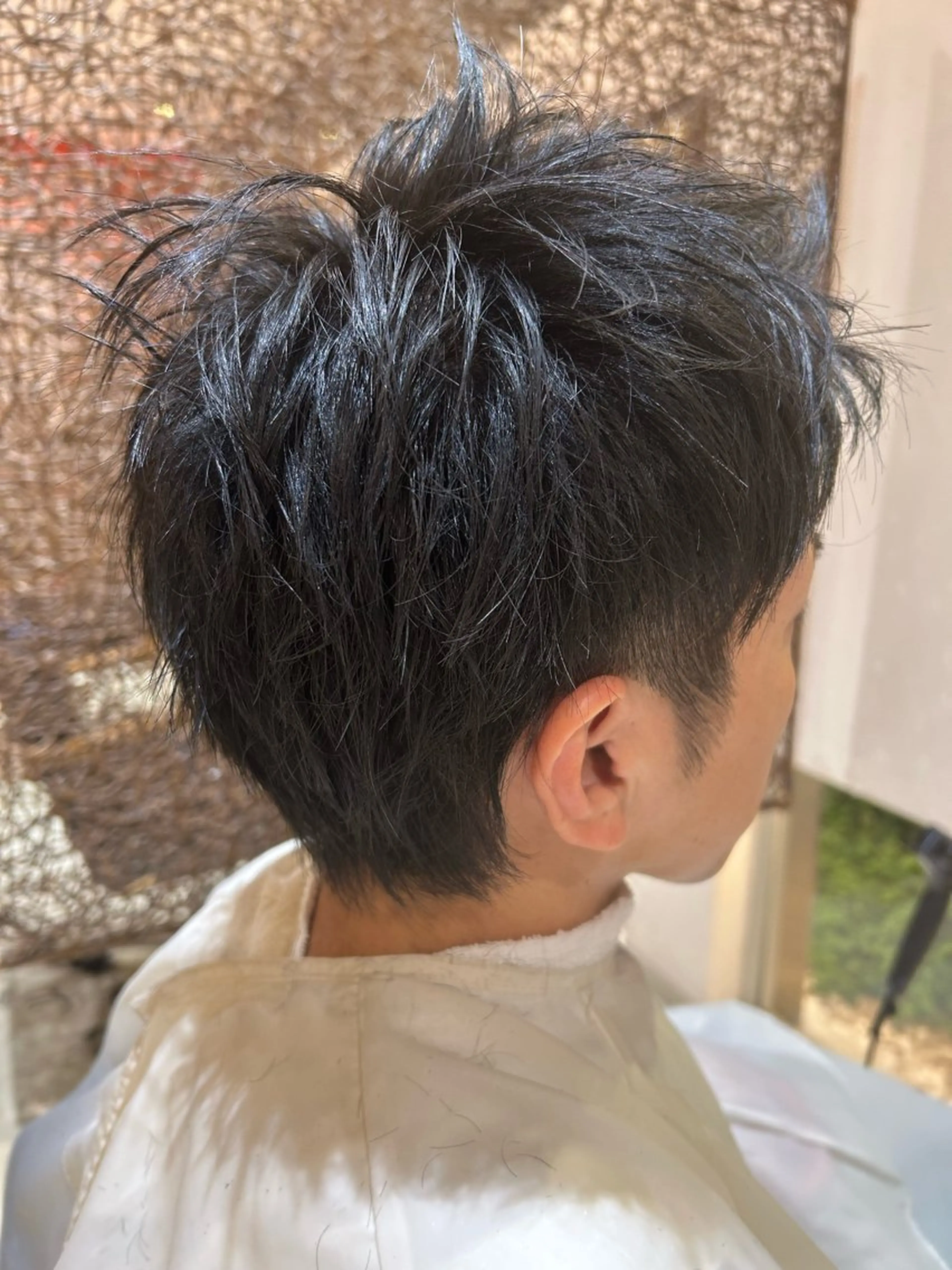 メンズ スパイキーショート ツーブロック 刈り上げ 武藤 夕菜のヘアスタイル