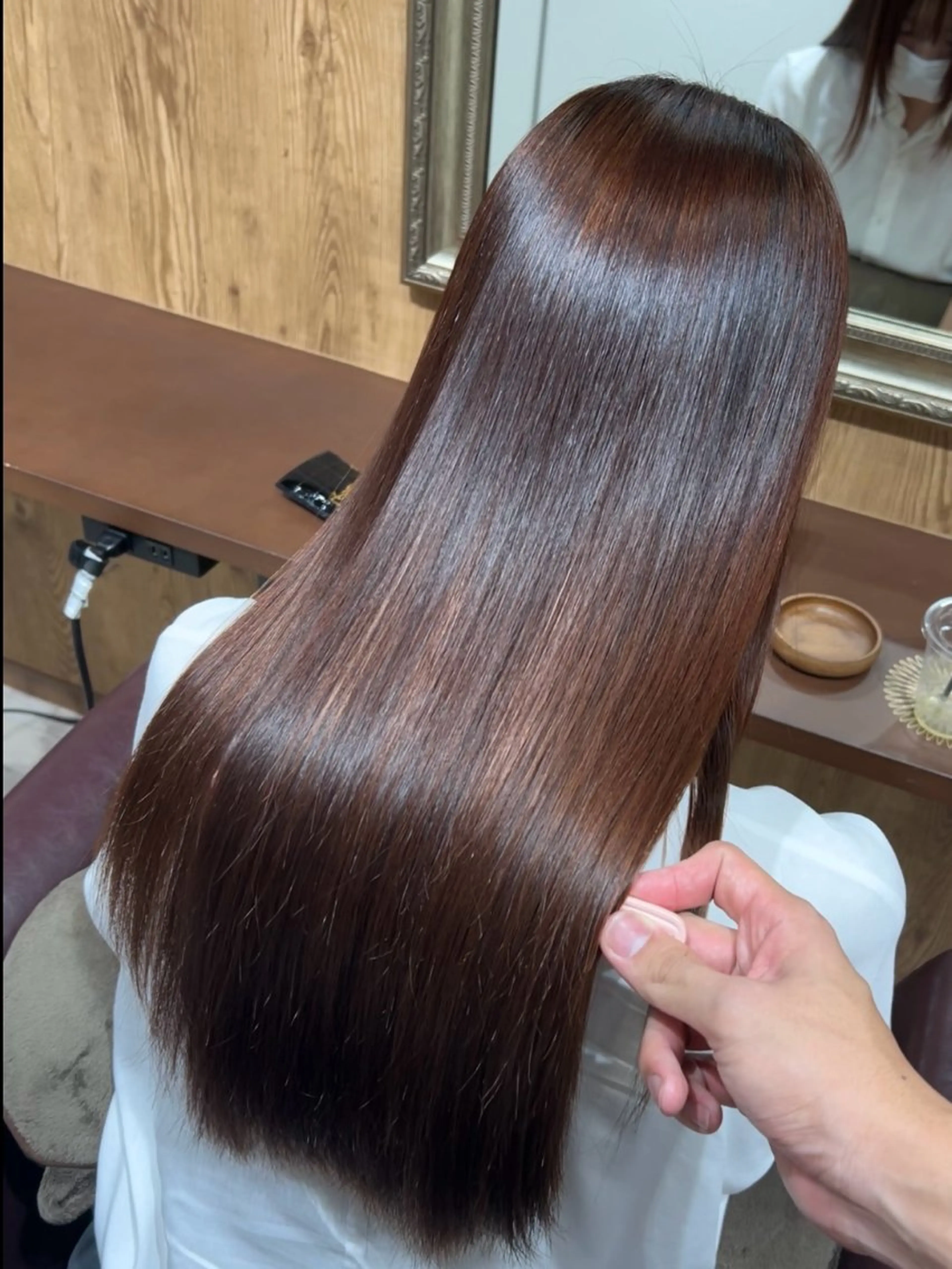 ロング カット 縮毛矯正 鈴木 悠孝のヘアスタイル