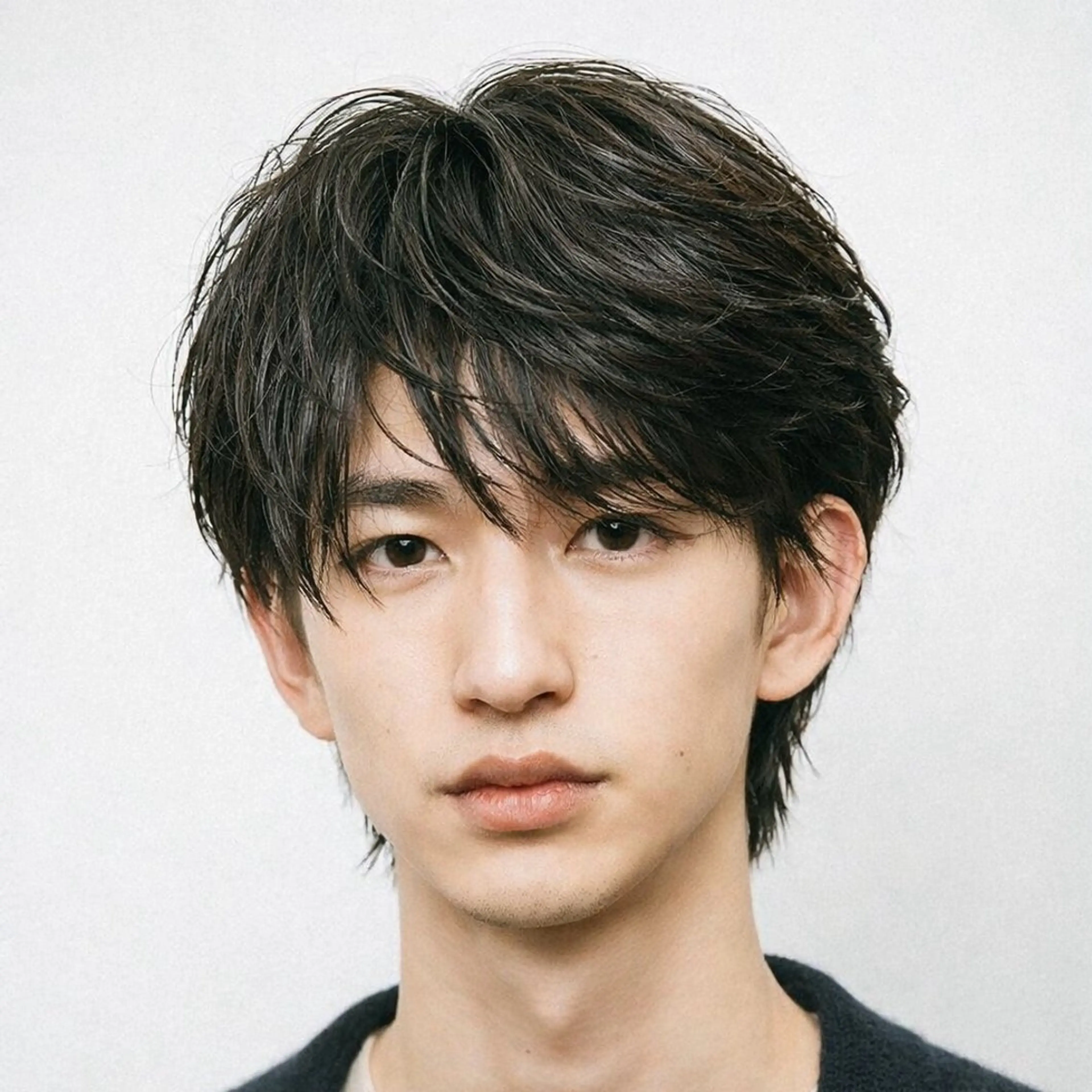 メンズ カット パーマ シャドウ/フェザー ニュアンスヘアメンズのヘアスタイル