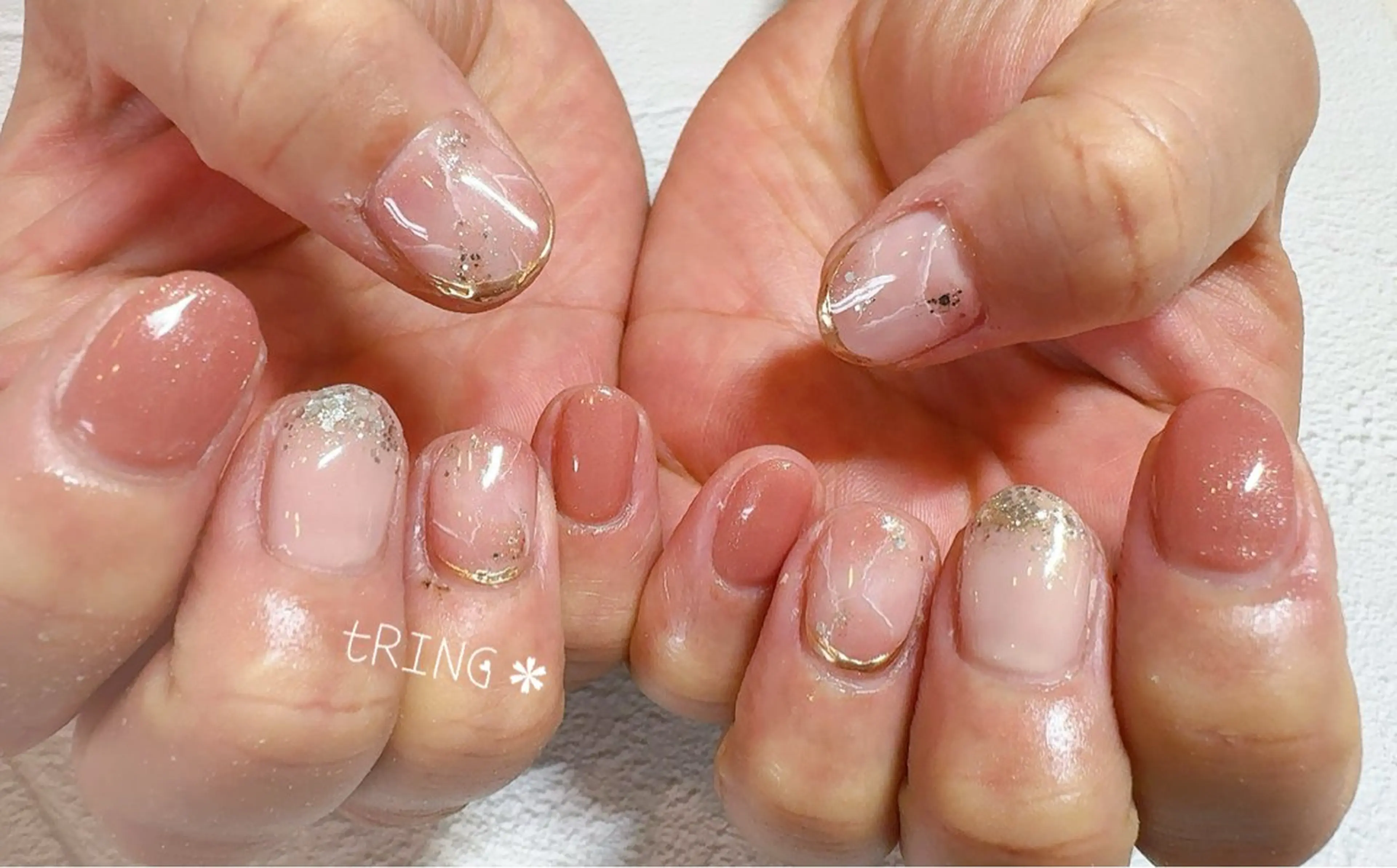 ネイル ハンドネイル tRING＊ しいの木台のネイルデザイン