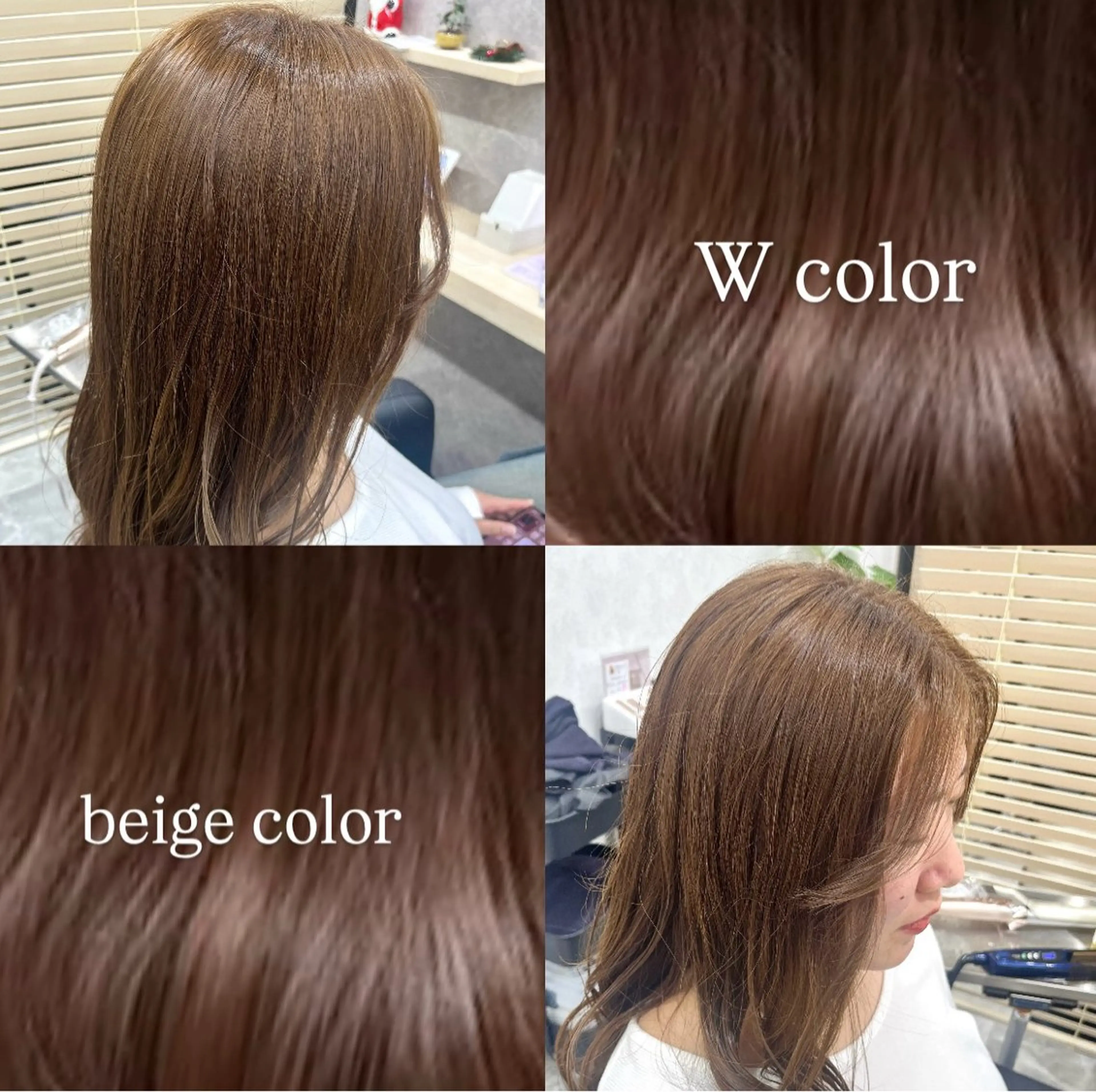 セミロング カラー ヘアカラー 山口愛莉 /暖色/艶髪のヘアスタイル