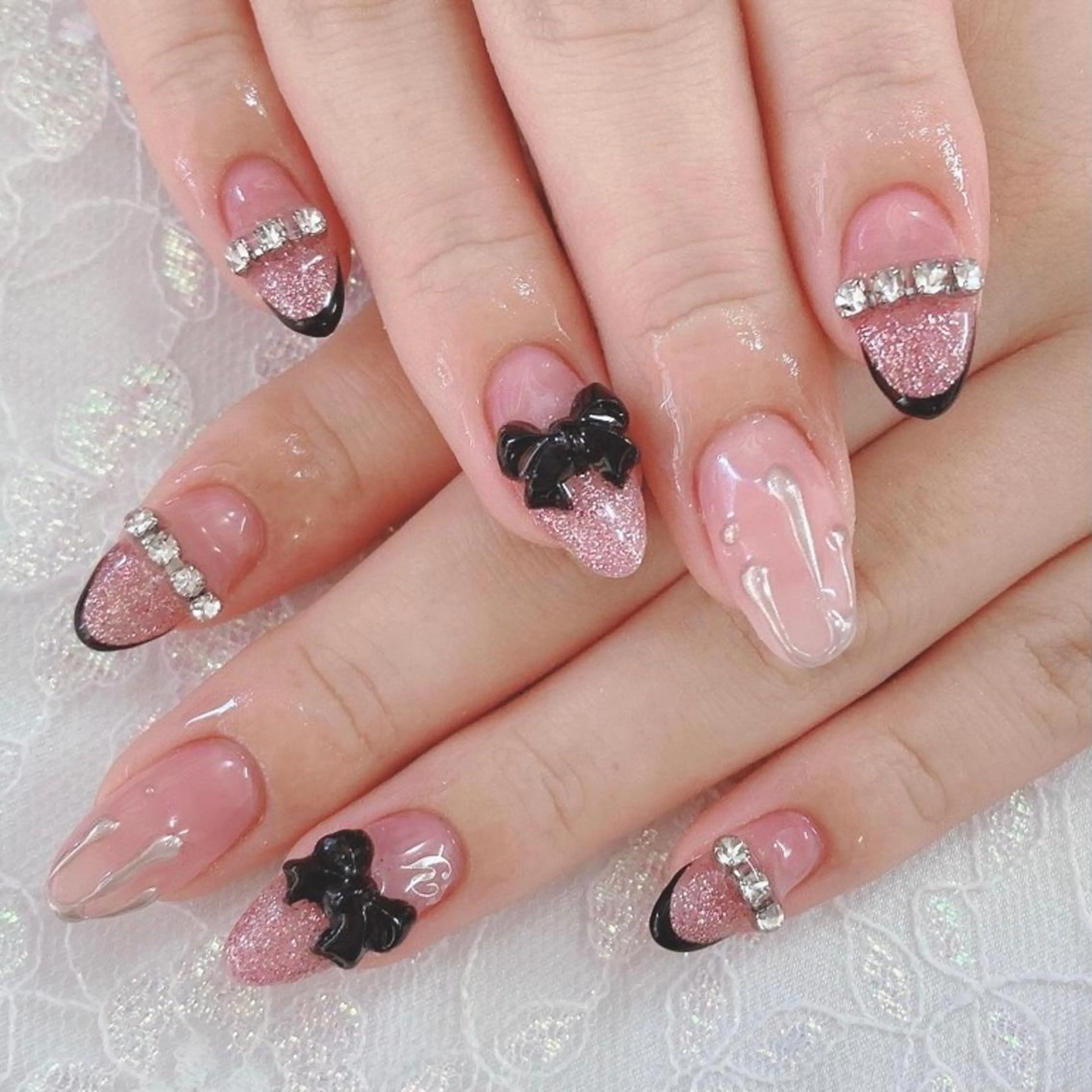 ネイル ピンク ハンドネイル Nail lieNのネイルデザイン